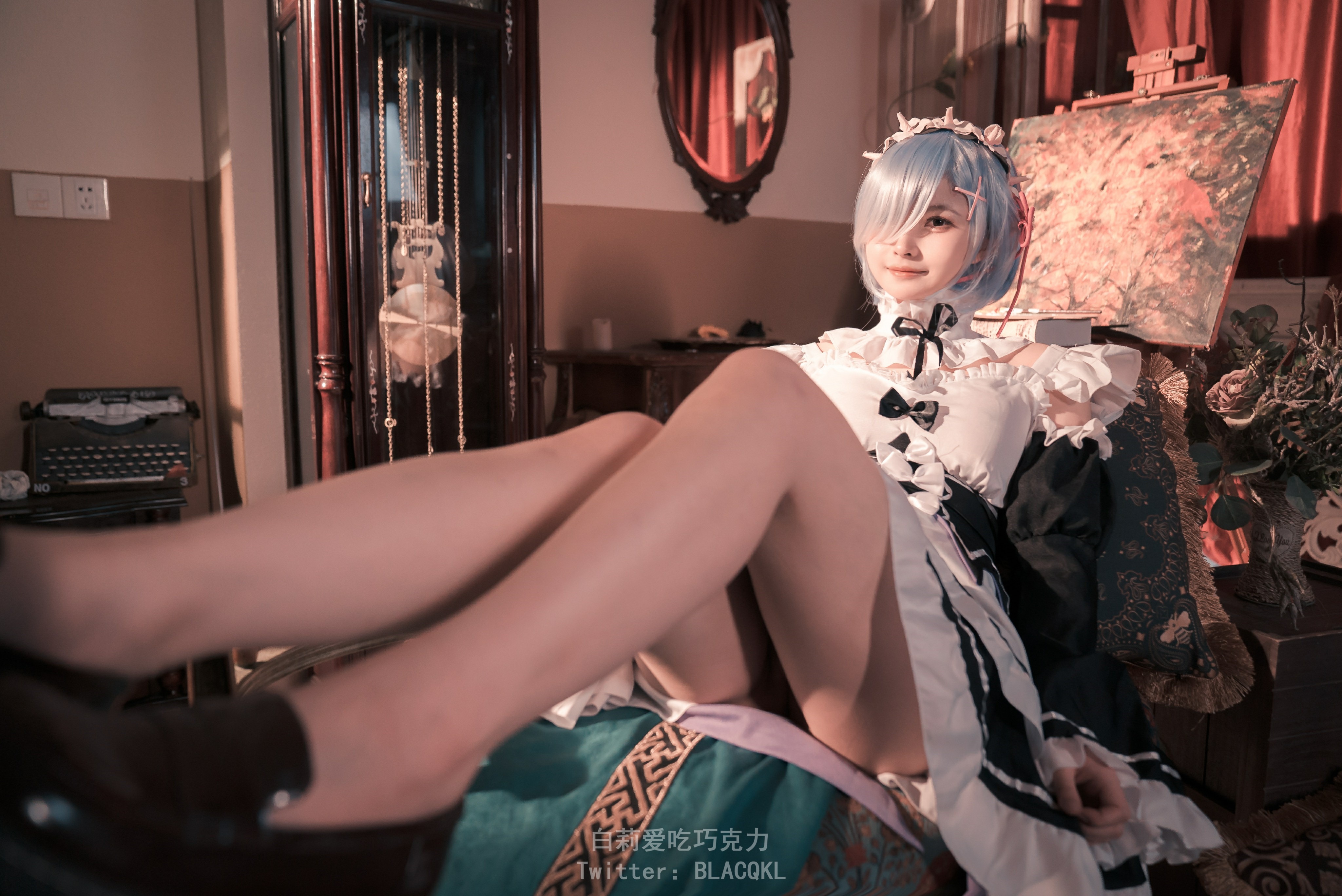 白莉爱吃巧克力-蕾姆女仆装-11-27