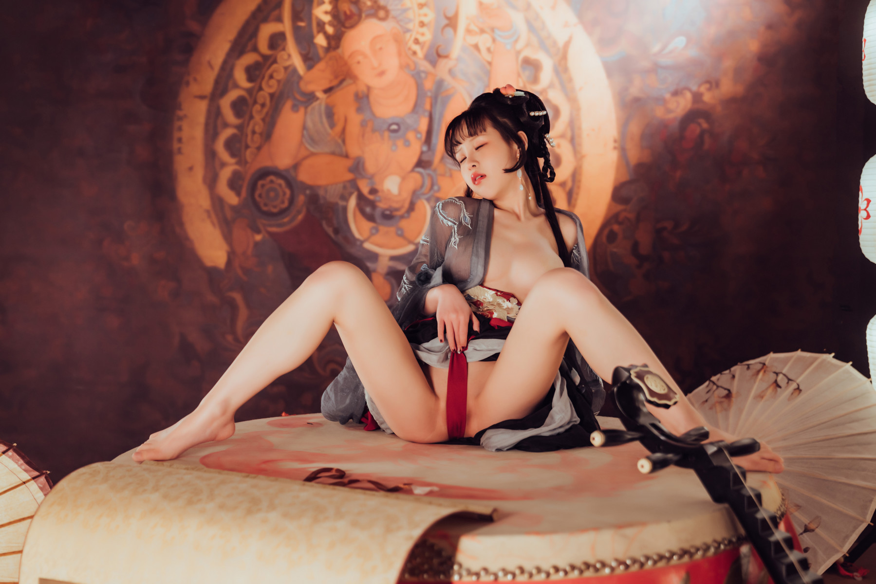 Cosplay-晕崽Zz-小琵琶精-Set01-03-05