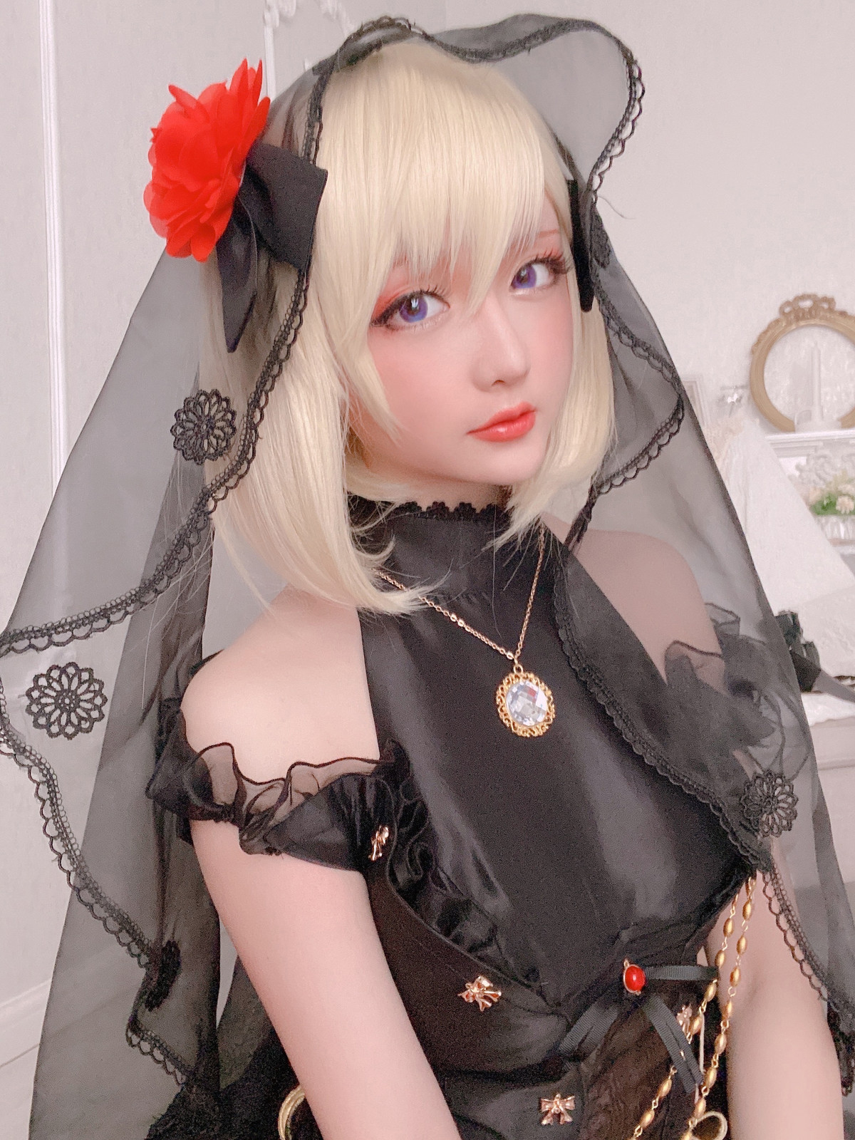 Cosplay-星之迟迟Hoshilily-Z23婚纱-04-17