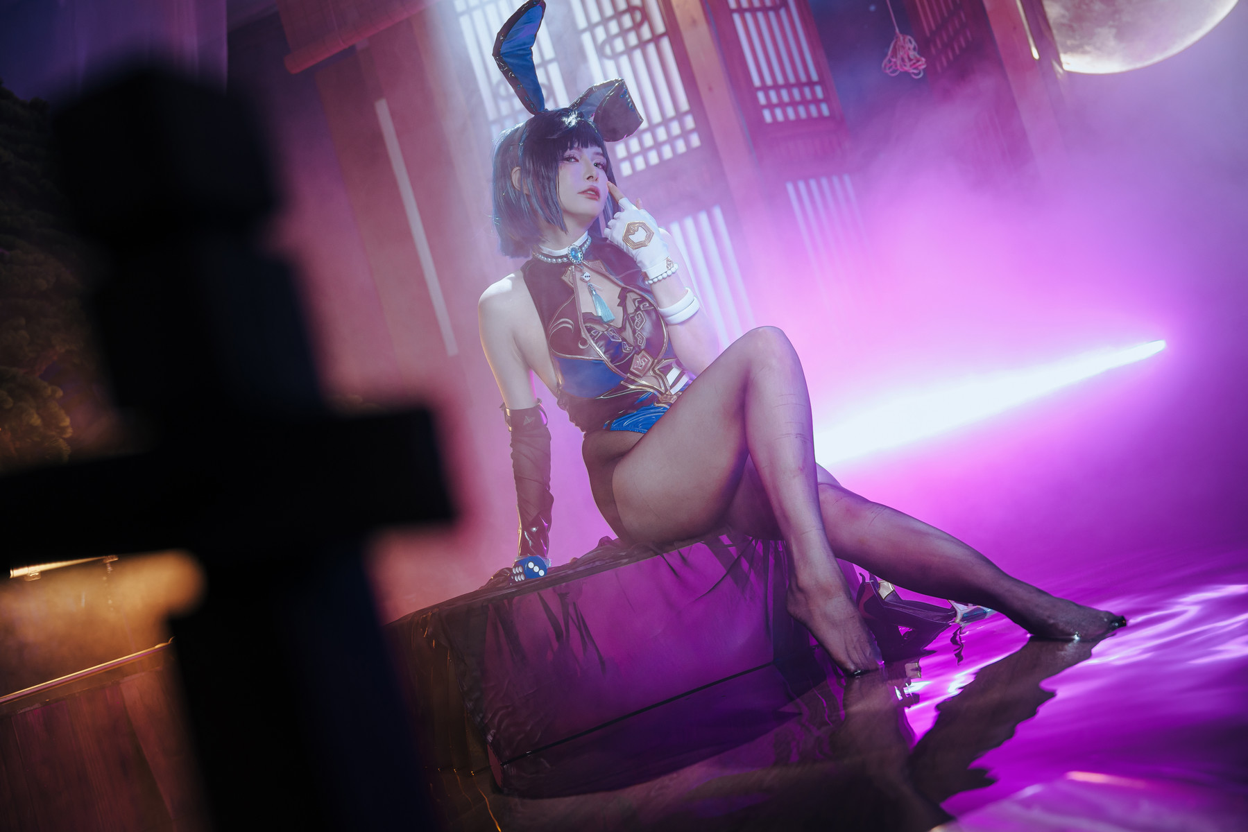 Cosplay-夏小秋秋秋-夜兰-兔女郎-Set02-02-01