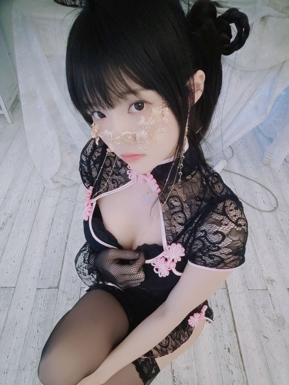 桜桃喵-蕾丝旗袍正片-03-28