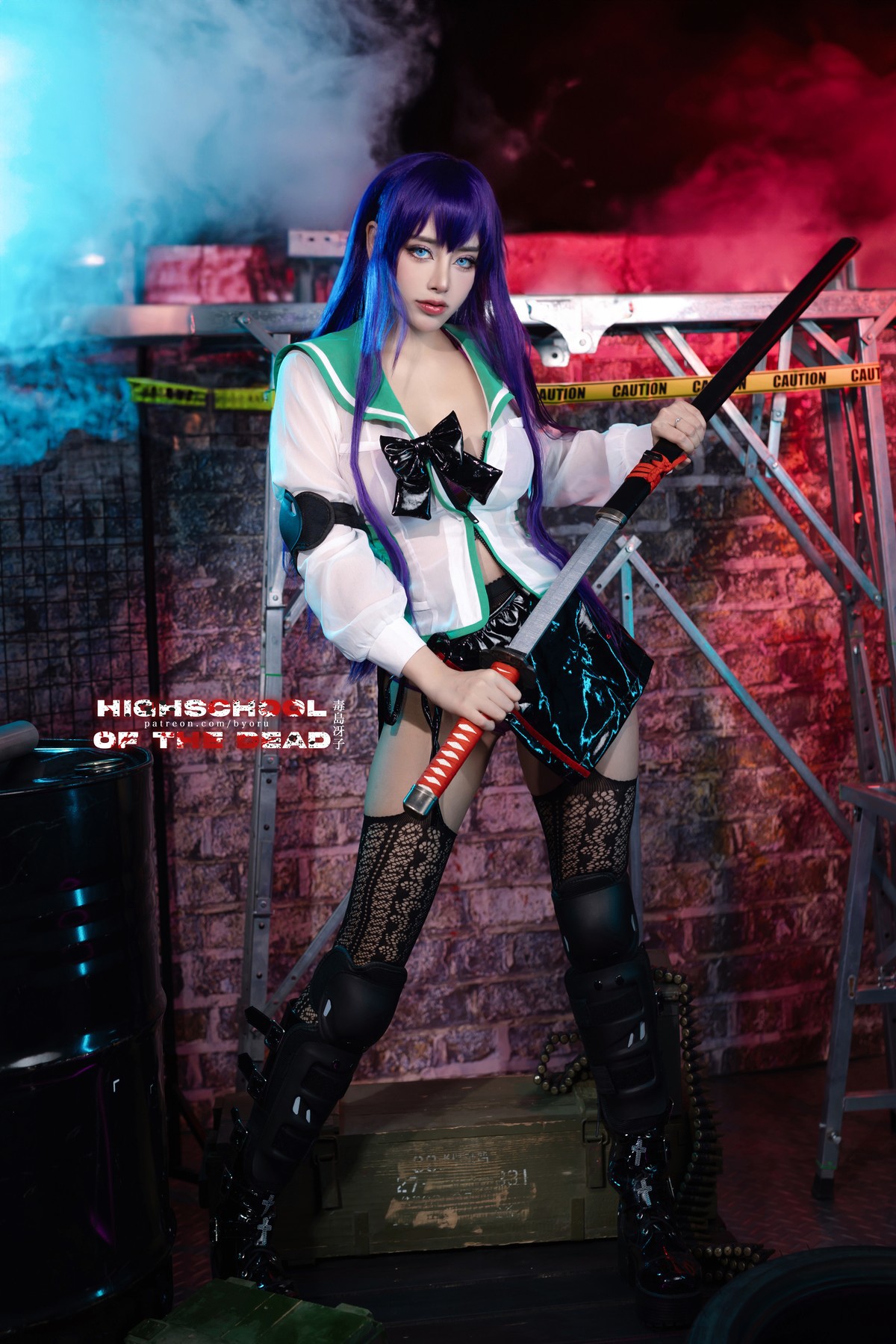 Cosplay-日本性感萝莉Byoru-Saeko-Busujima-12-07