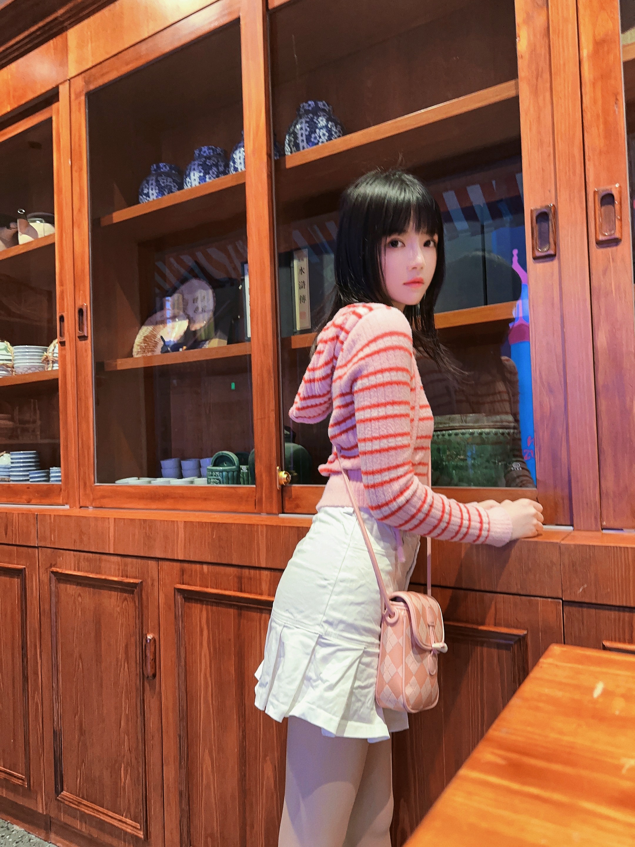 桜桃喵-条纹毛衣-22P-98MB-11-18