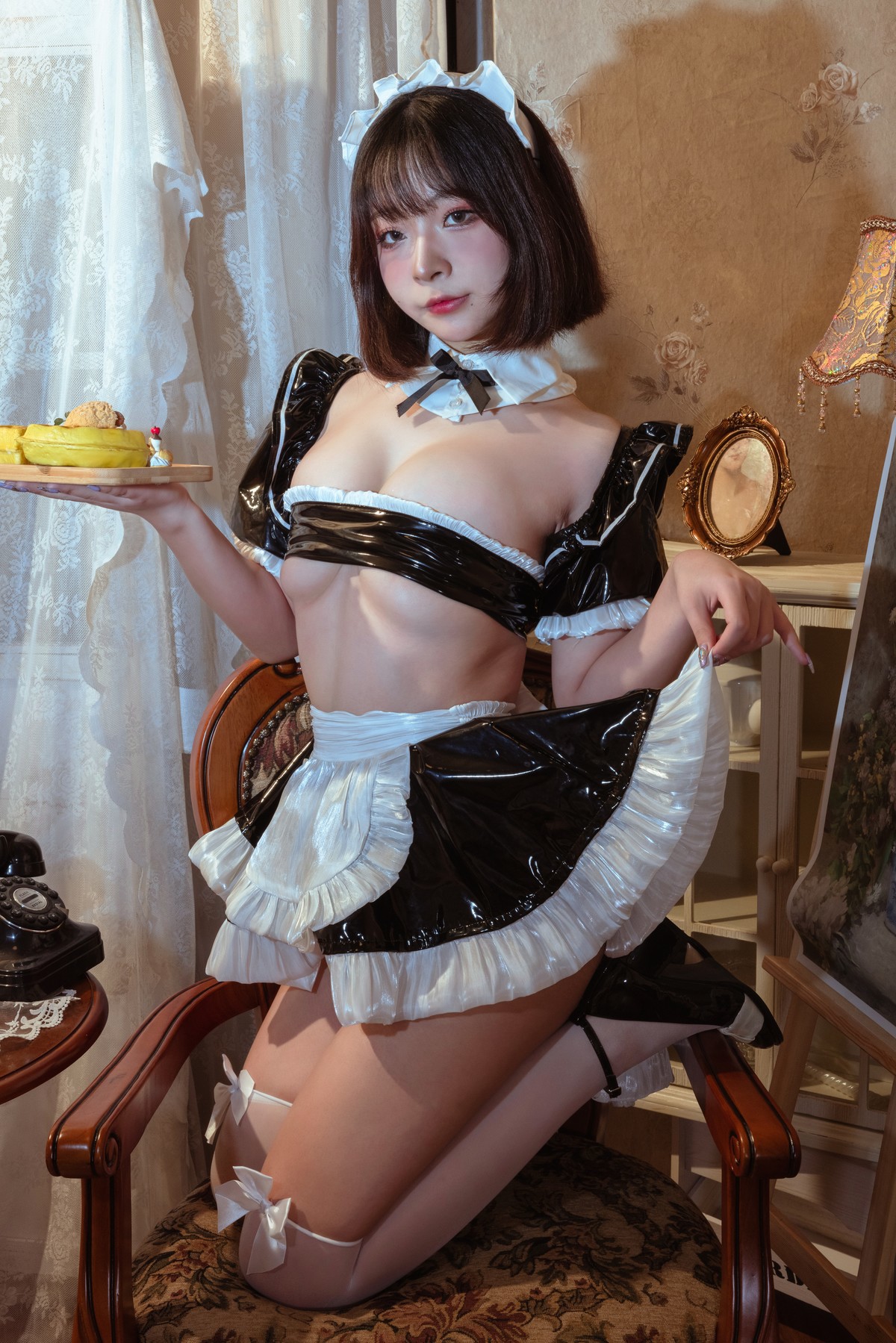 Cosplay-Yuuhui玉汇-假日女仆-02-22