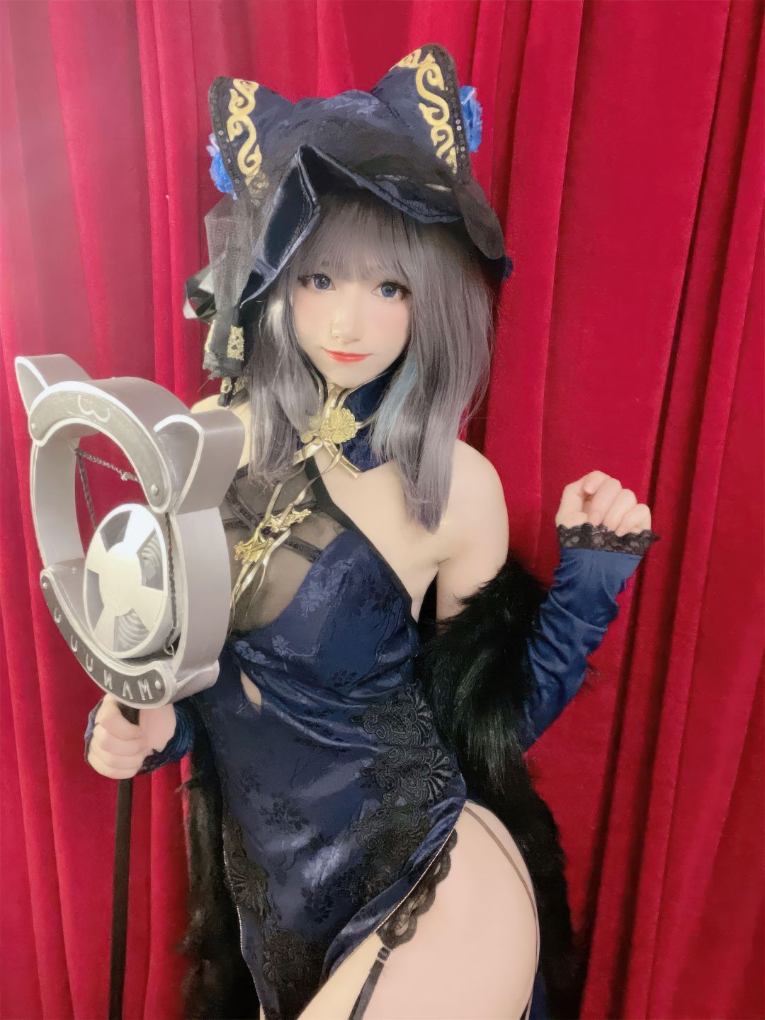 coser衣衣---碧蓝航线-柴郡旗袍-07-16