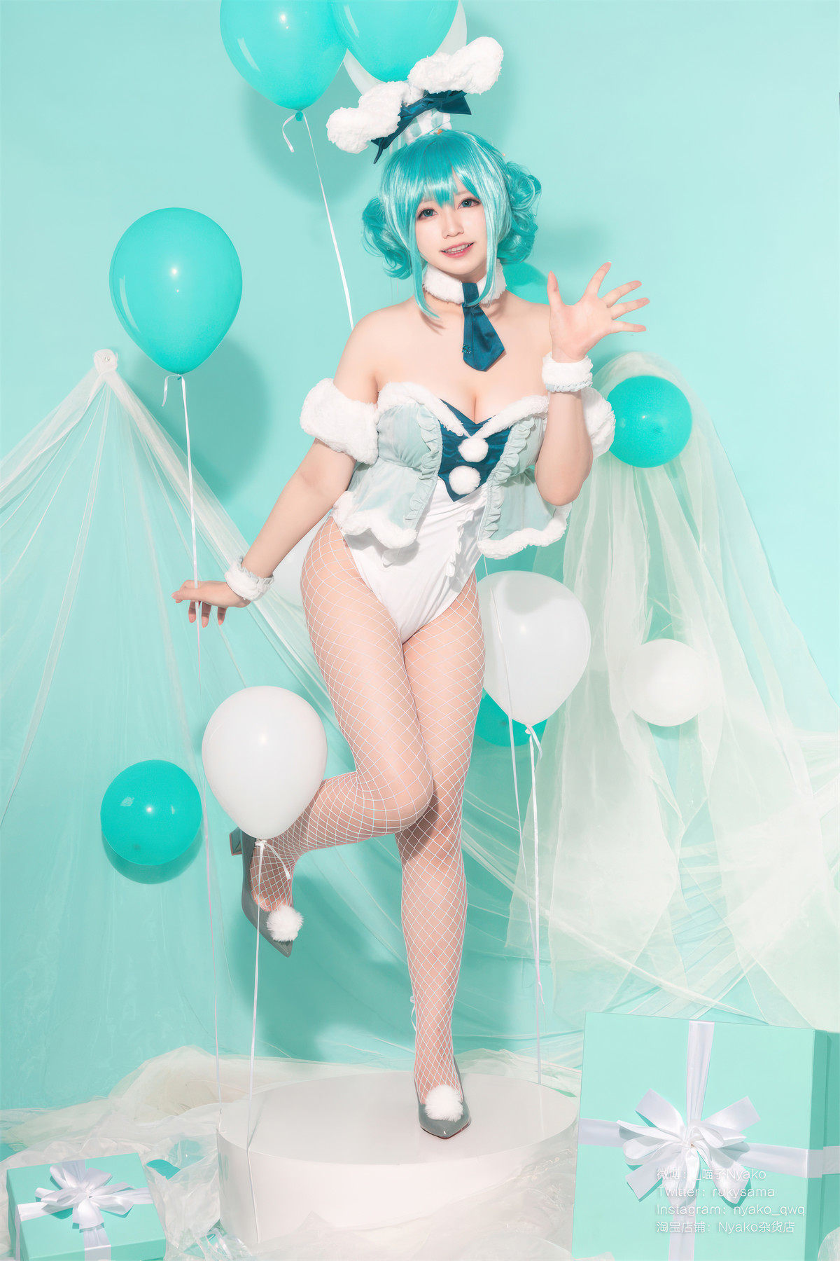 Cosplay-Nyako喵子-初音白兔-04-20