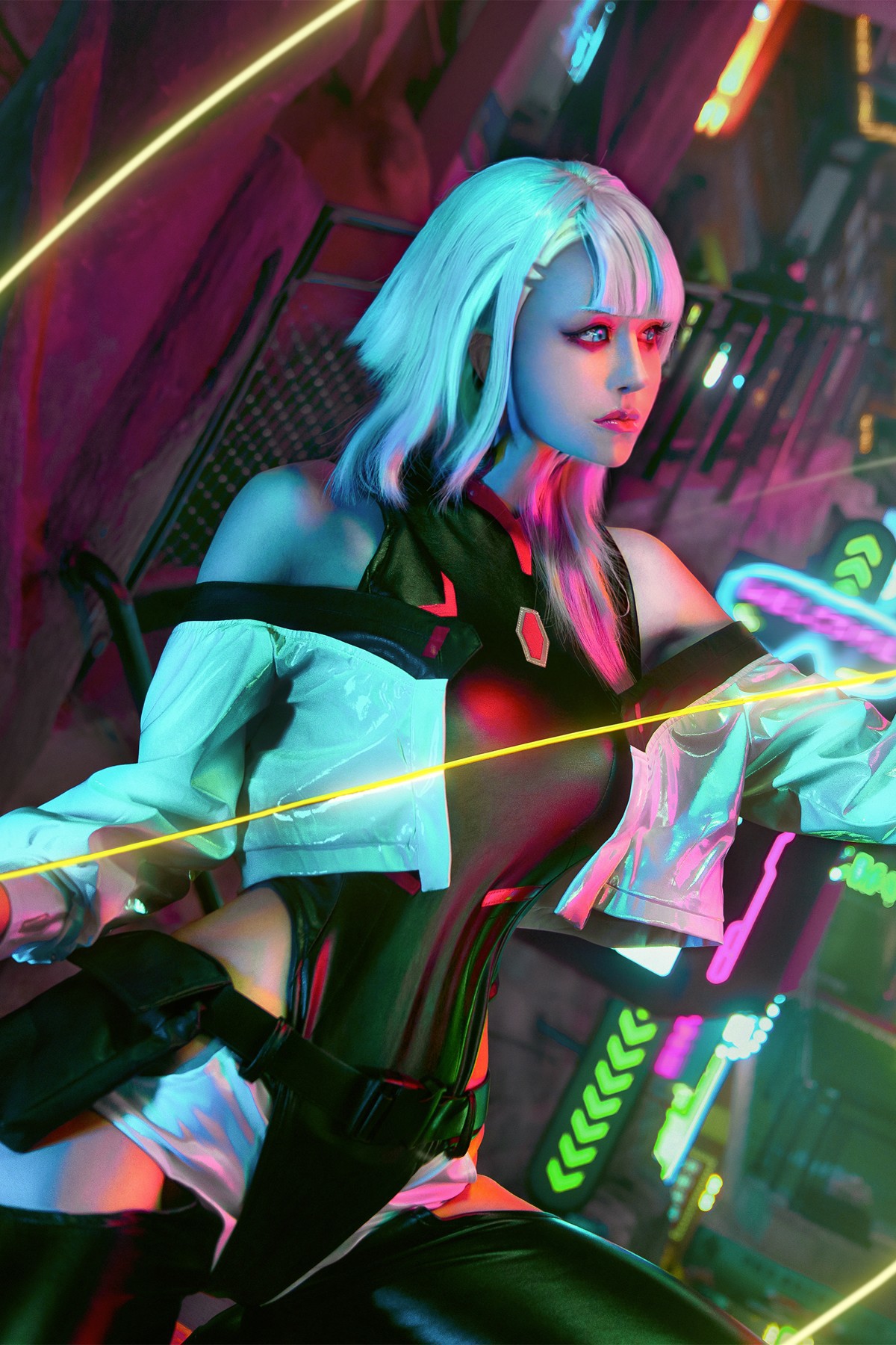 Cosplay-鹿八岁-赛博朋克边缘行者-露西-02-23