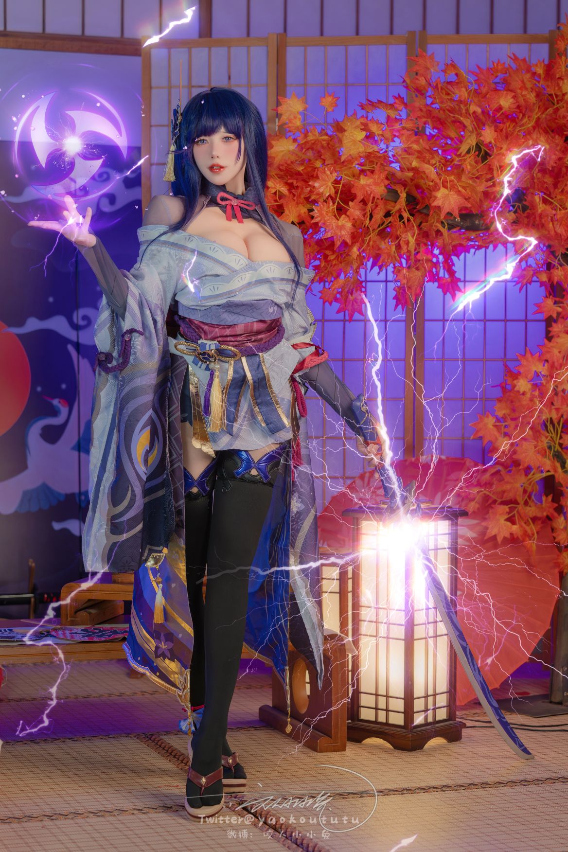 咬人小小兔咬一口兔娘---3月作品-原神雷电将军-76P1V-143G-04-07