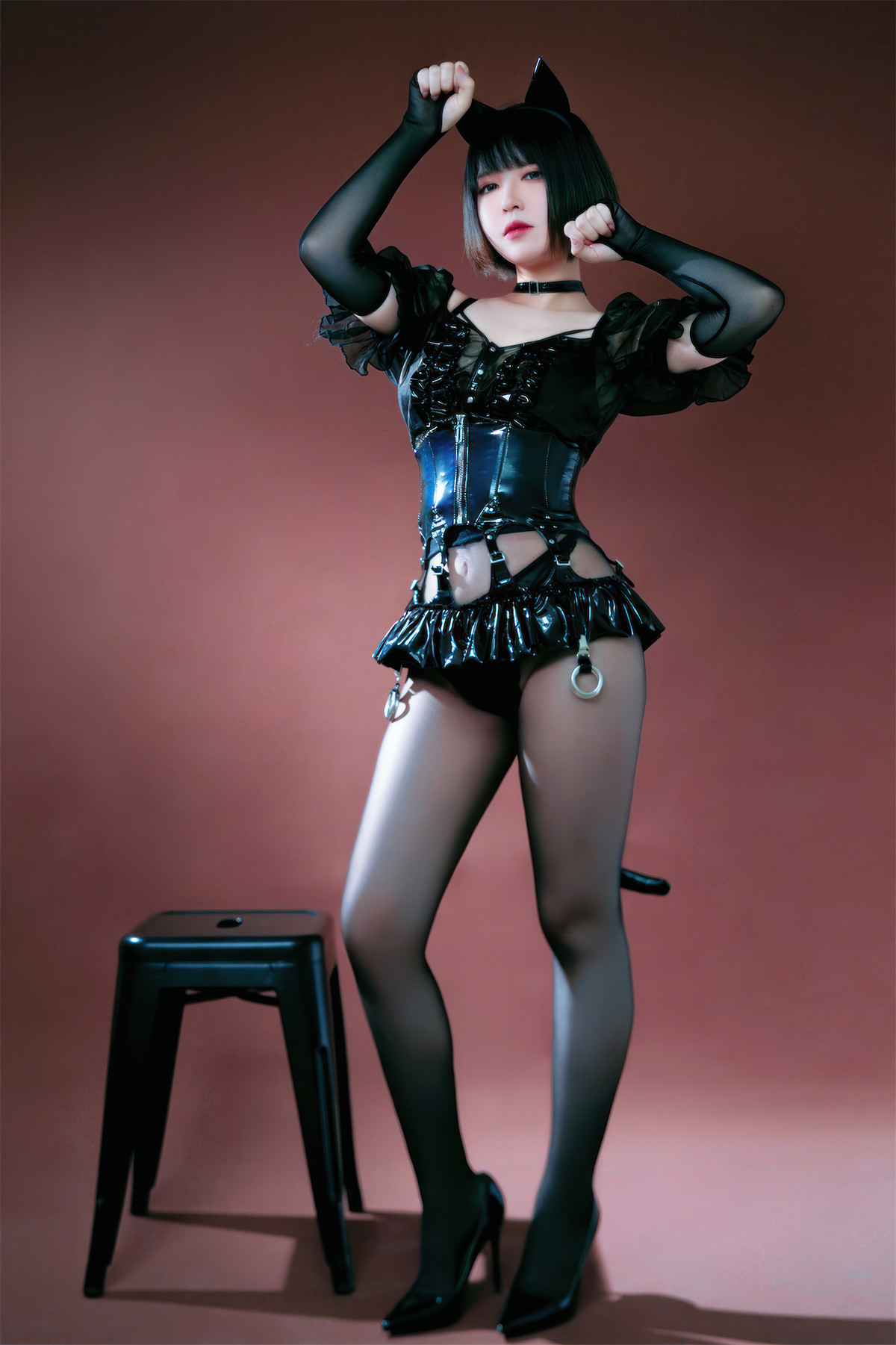 Cosplay-半半子Banbanko-黑猫NEKO-11-13