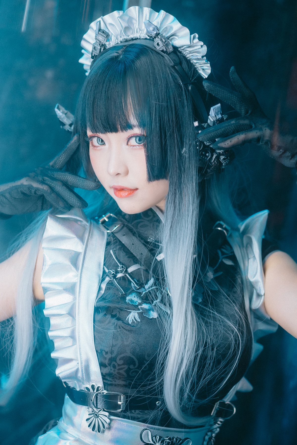 Cosplay-ElyEE子-賽博女僕-Melanite黑榴石-09-04