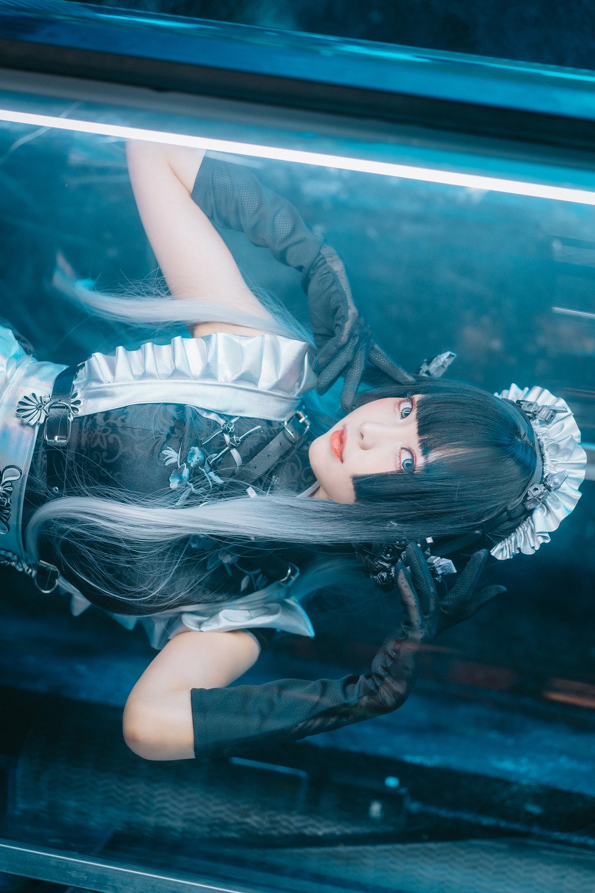 Cosplay-ElyEE子-賽博女僕-Melanite黑榴石-09-04