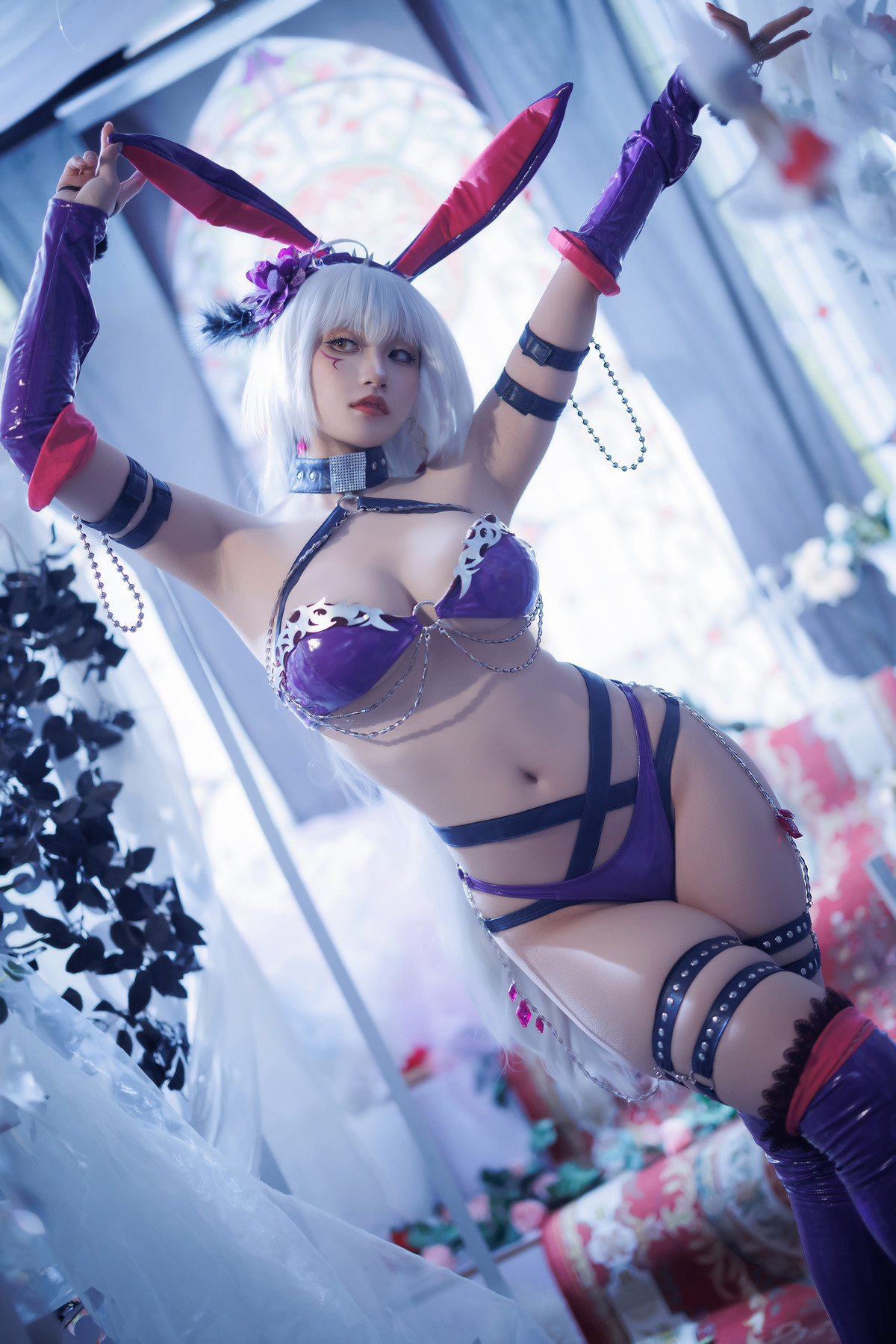 Cosplay-Cien恩恩-黑贞兔女郎泳装-12-20