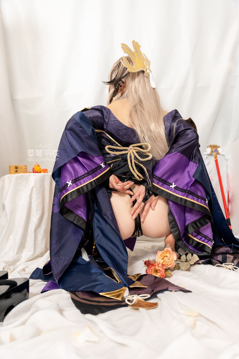 草莓羽衣T2黒ギャル八重神子墨桜色の夜笙雅芸-03-01