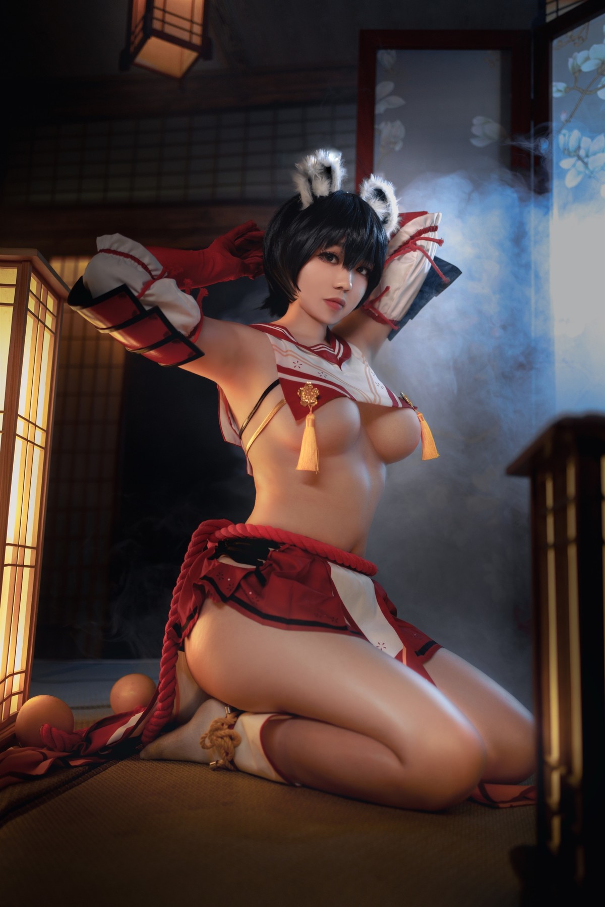 Ganlory-啊日日-Cosplay-春日ツバキ-Kasuga-Tsubaki-08-31