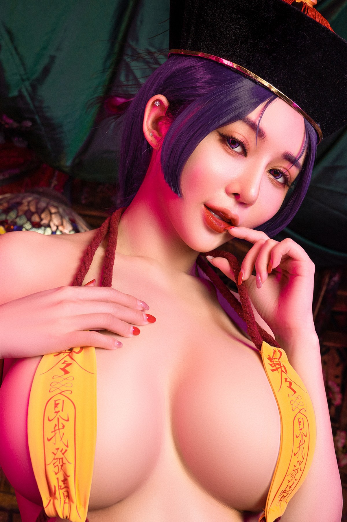 菰蒲風動縱斜影殭屍奶光安希膣得液滿見我發情香希趕屍霊幻道士-X-最胸妖怪キョンシー-Zombie-sex-folklore-Set02-08-20