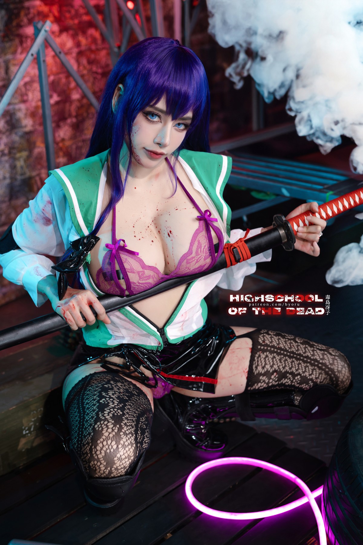 Cosplay-日本性感萝莉Byoru-Saeko-Busujima-12-07