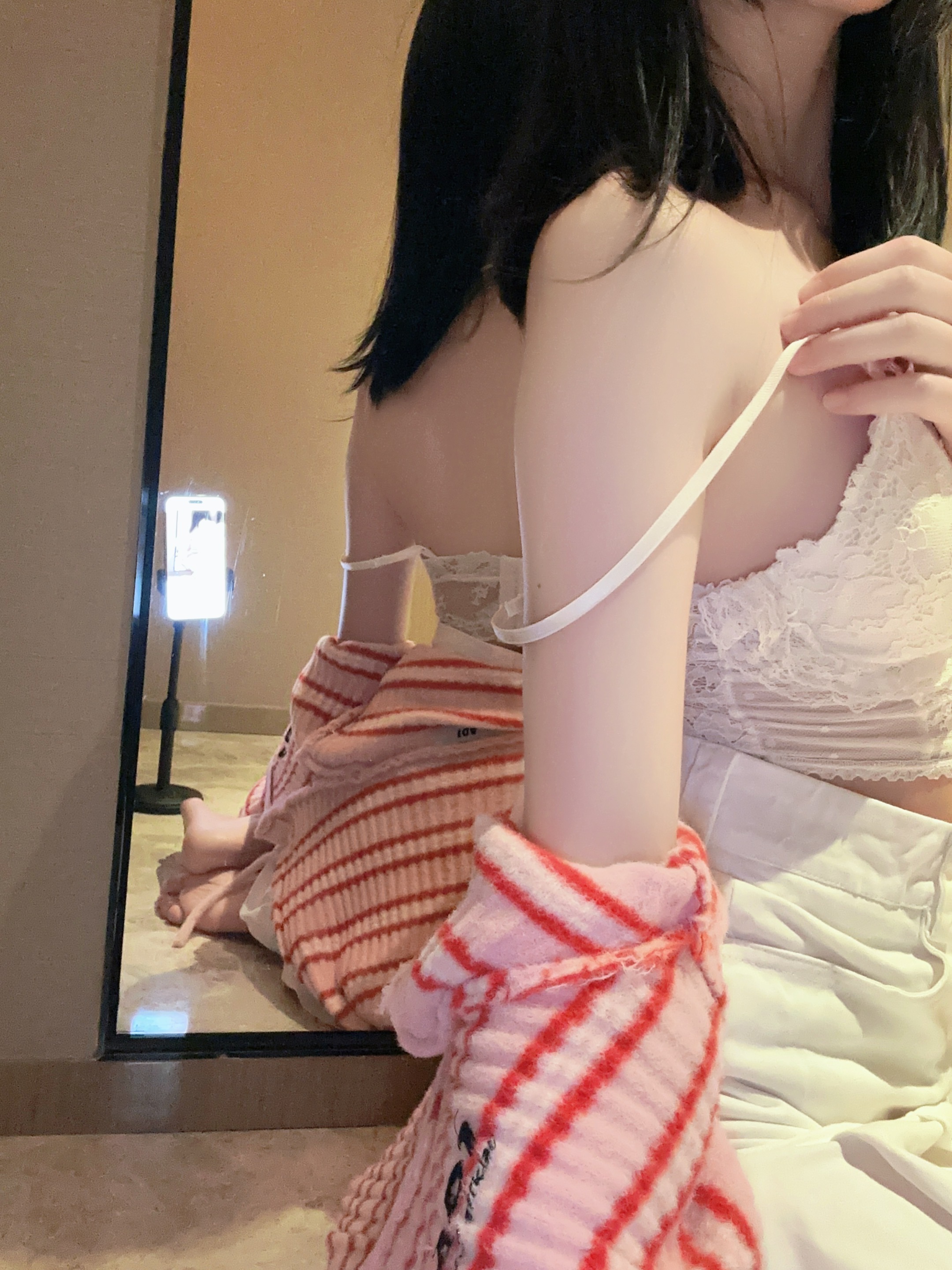 桜桃喵-条纹毛衣-22P-98MB-11-18