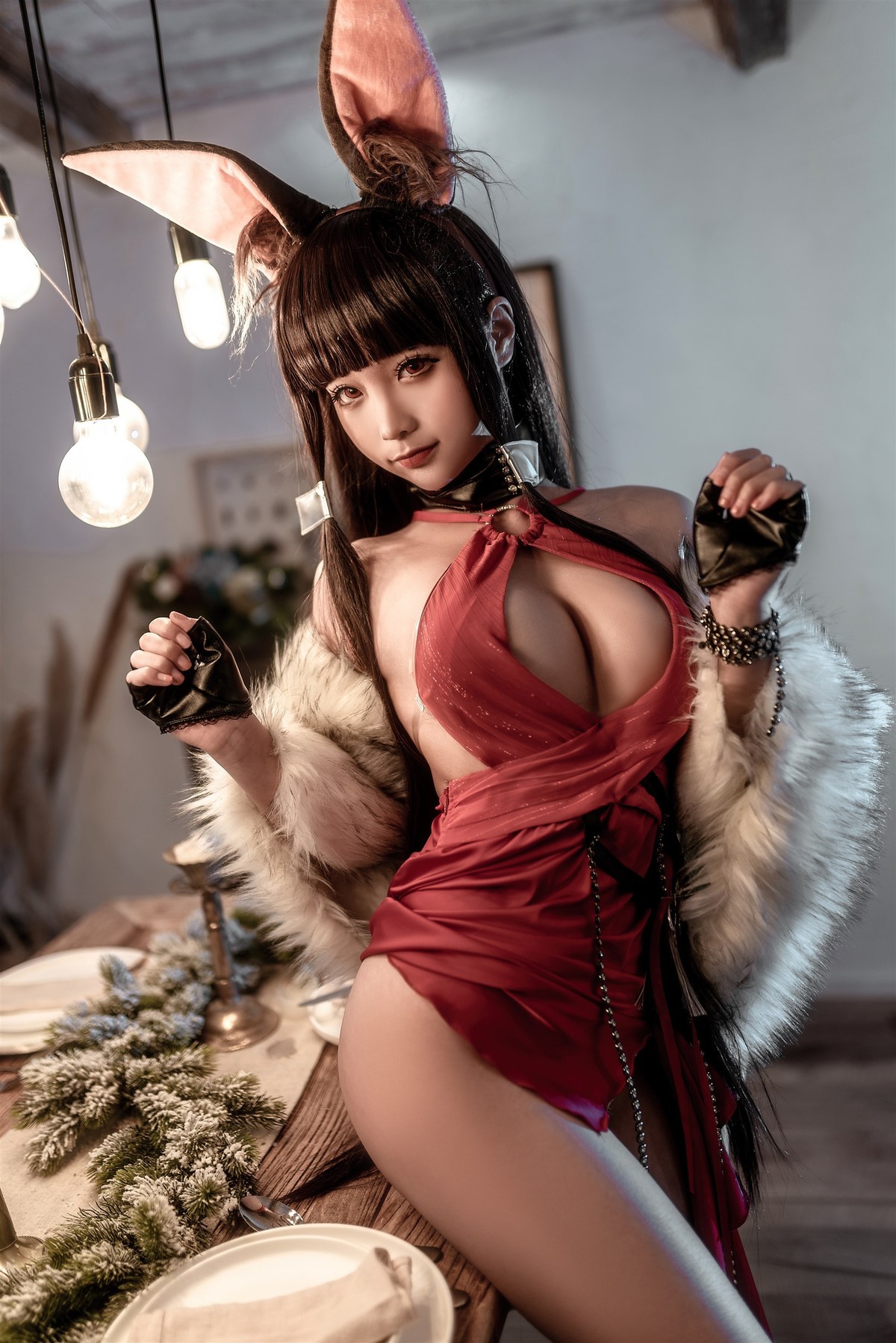 Cosplay-蠢沫沫Chunmomo-Akagi-Ruby-Laced-10-16