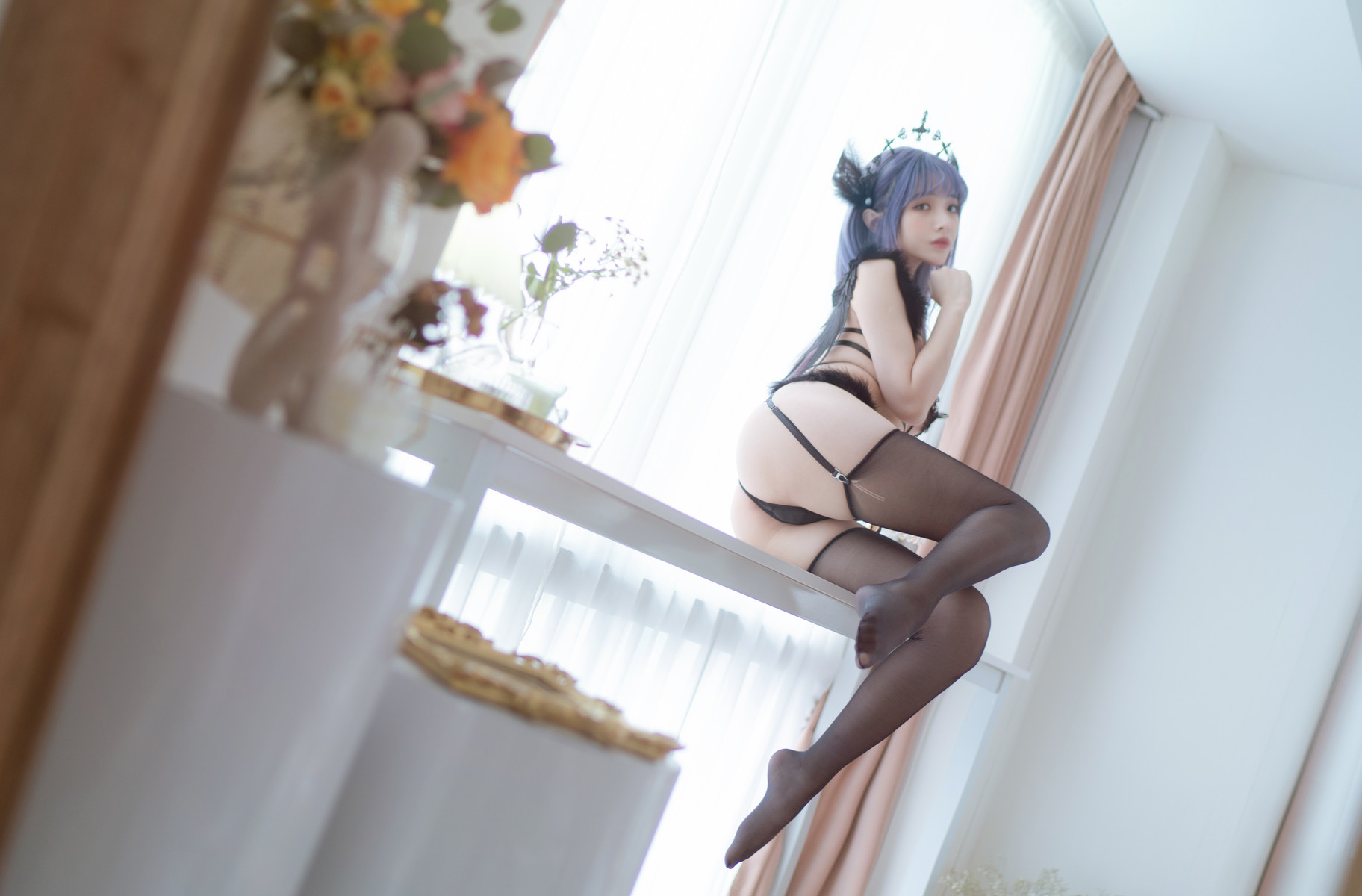 Cosplay-雯妹不讲道理-黑色天使-12-14