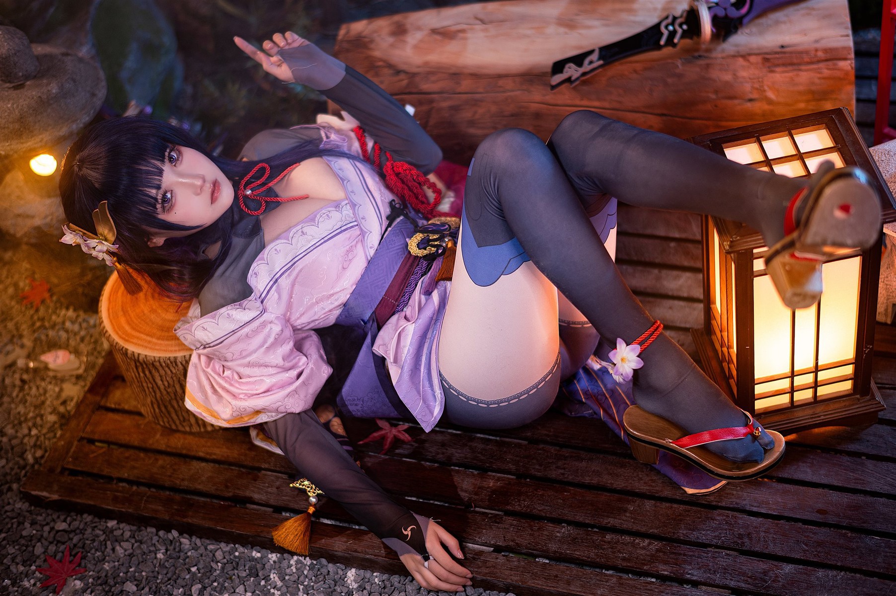 Cosplay-伊喵君-景三-八重-雷神-双倍快乐-08-21