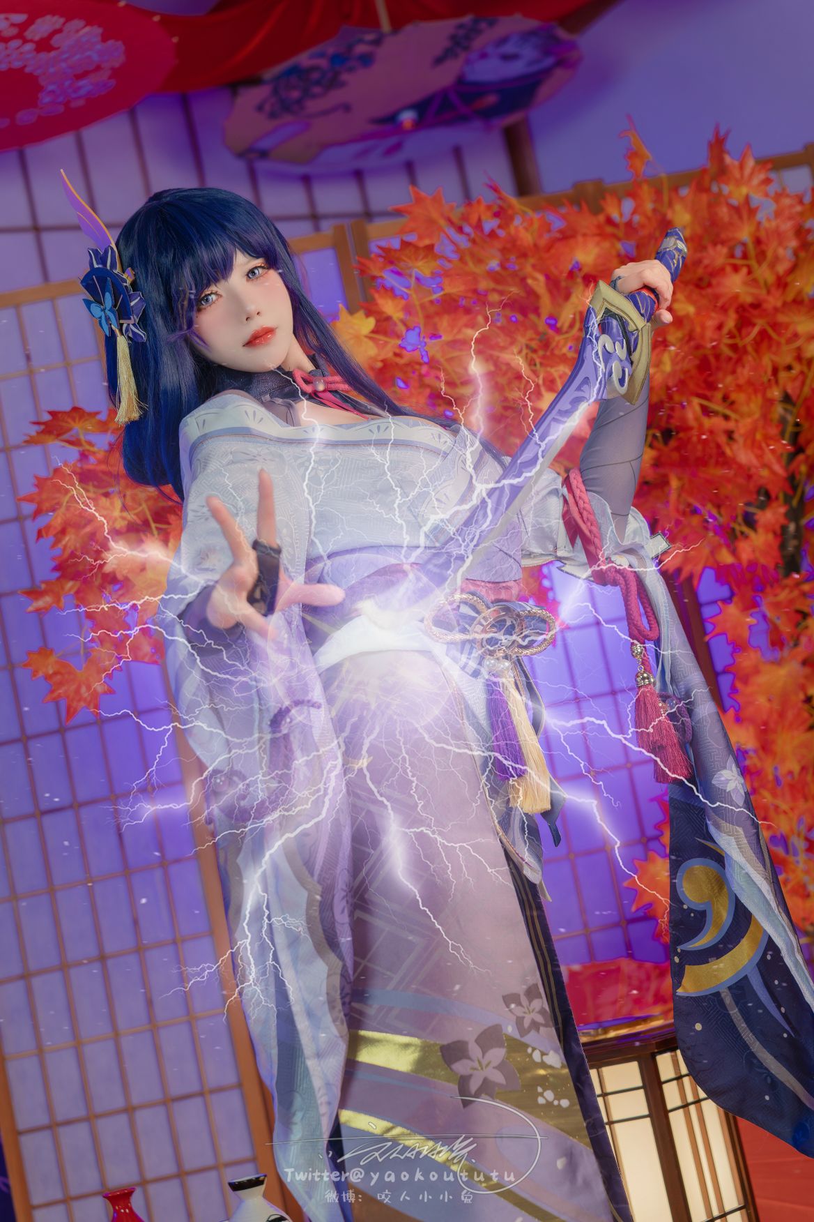 咬人小小兔咬一口兔娘---3月作品-原神雷电将军-76P1V-143G-04-07