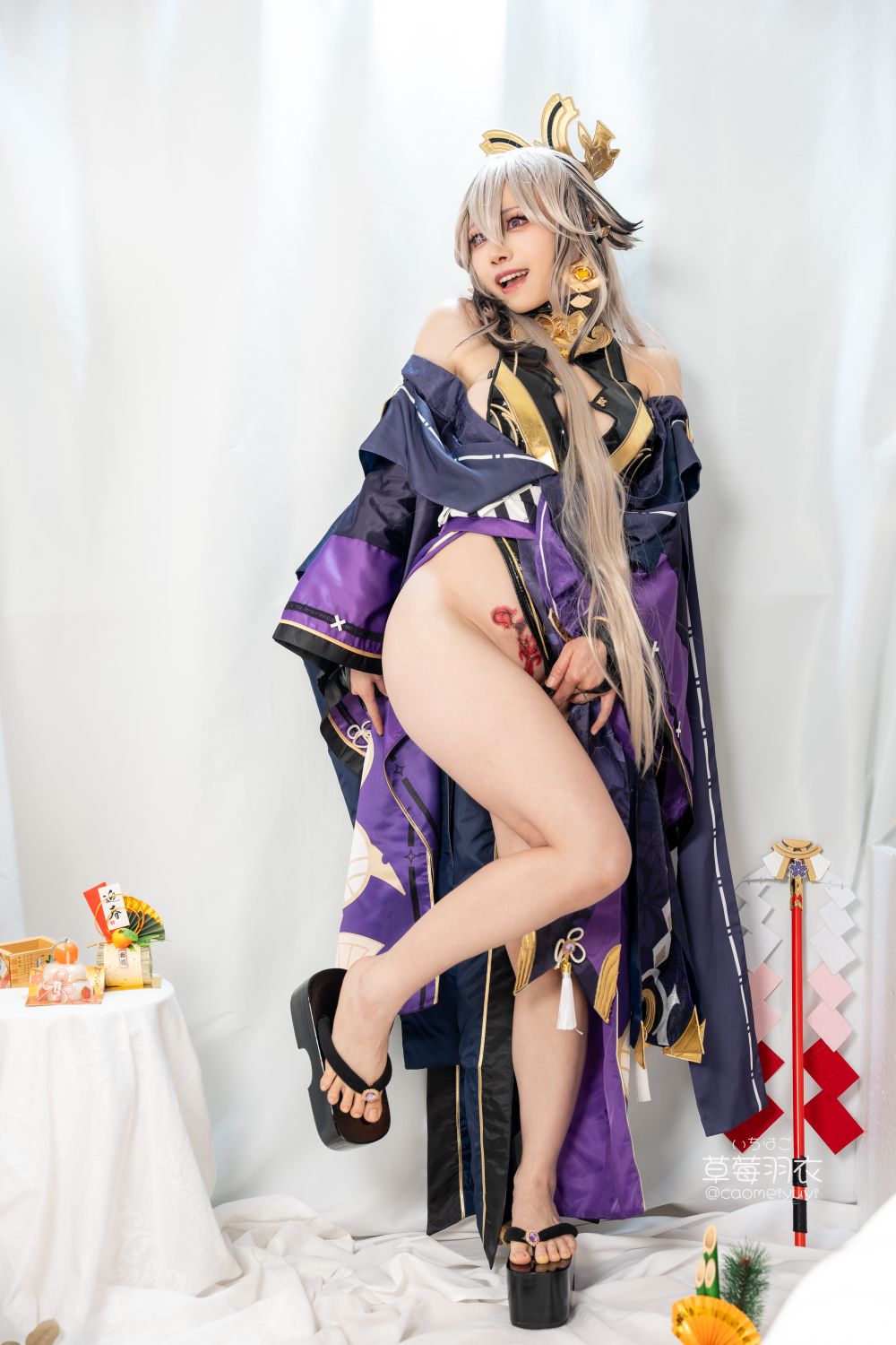 草莓羽衣T3黒ギャル八重神子墨桜色の夜笙雅芸-03-01-2