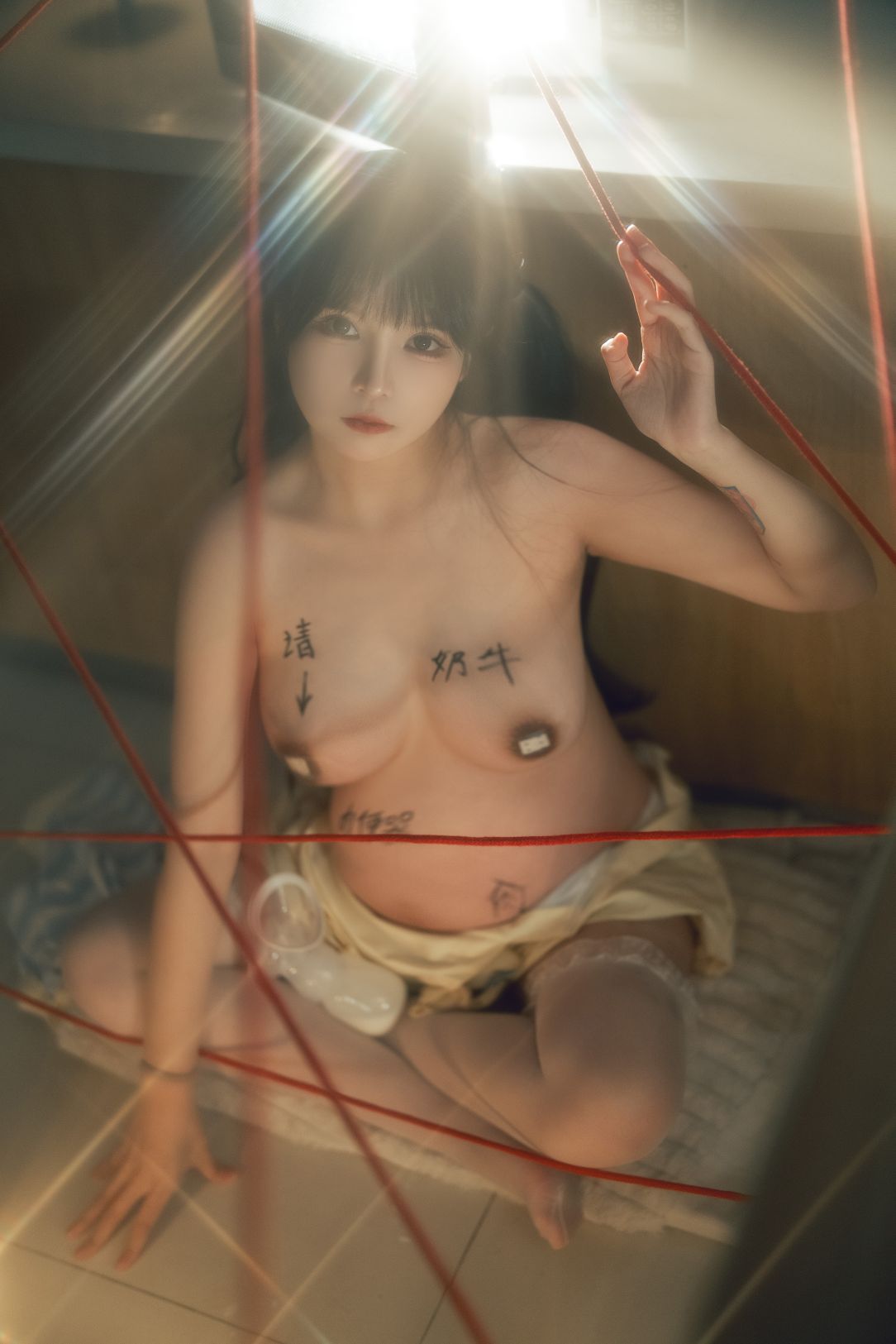 小九酱rua阮阮-奶牛孕图-双人-50P-980MB-05-27