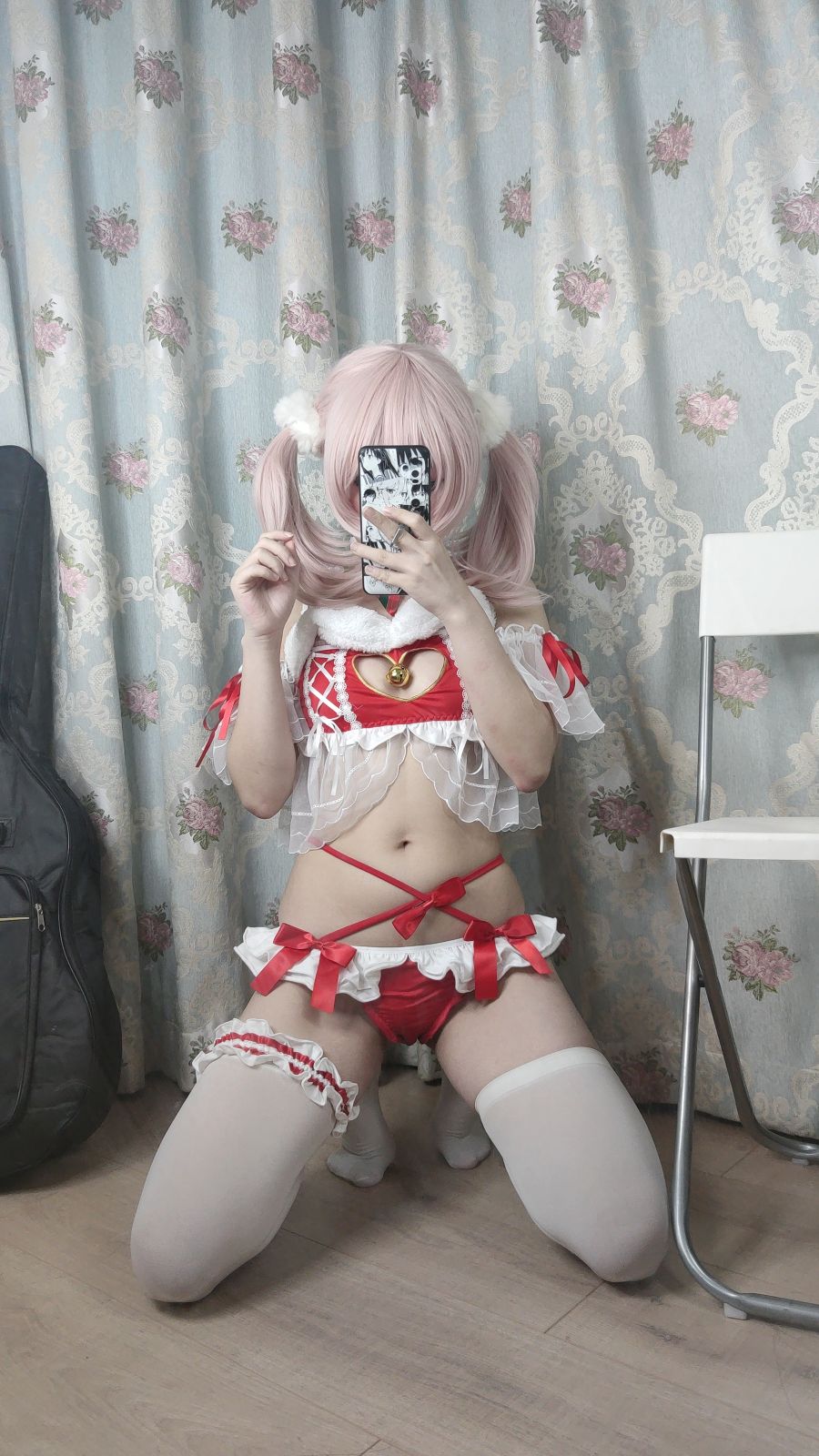 神沢永莉---平安夜红色分体式-04-03-2