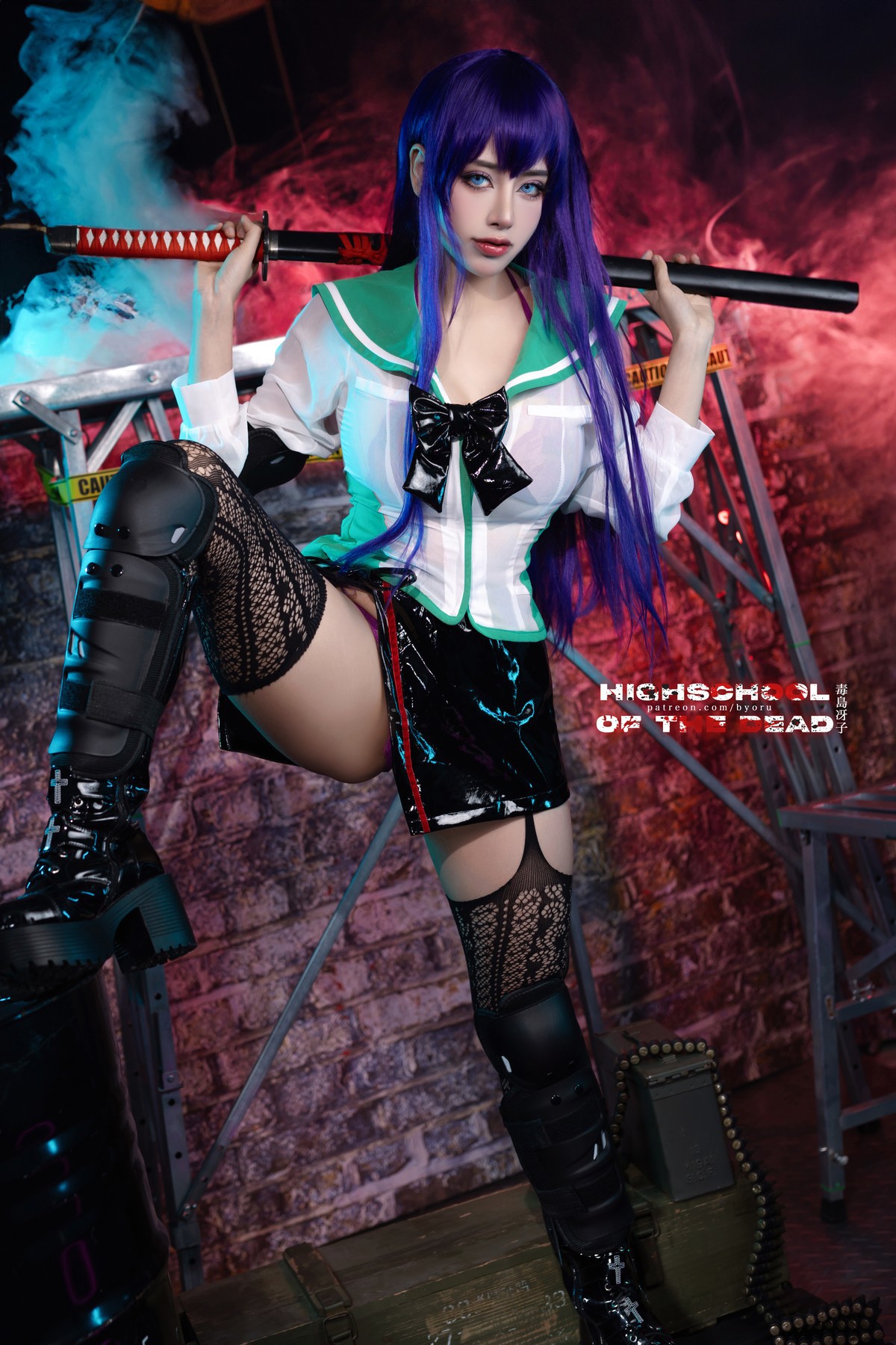 Cosplay-日本性感萝莉Byoru-Saeko-Busujima-12-07