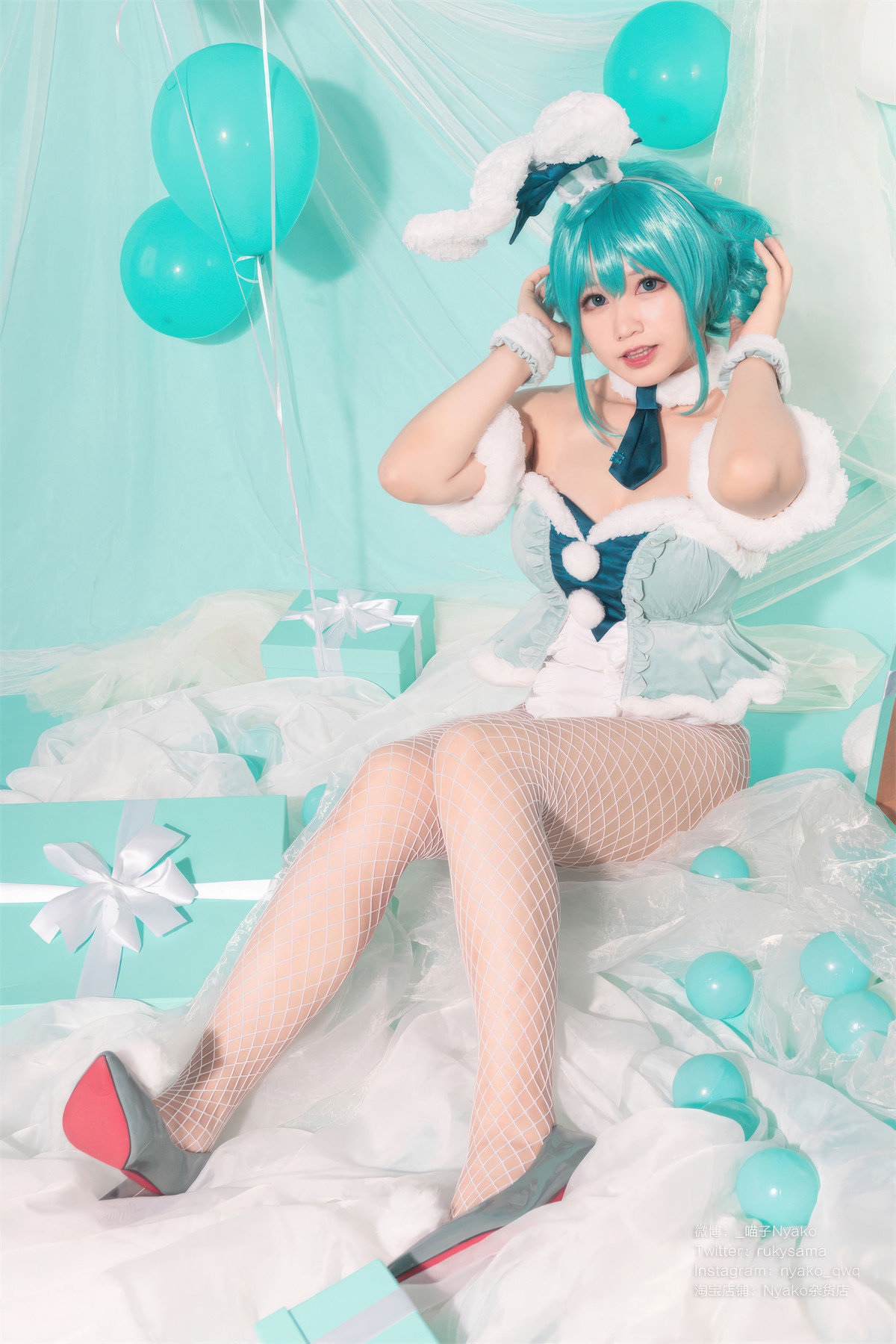 Cosplay-Nyako喵子-初音白兔-04-20