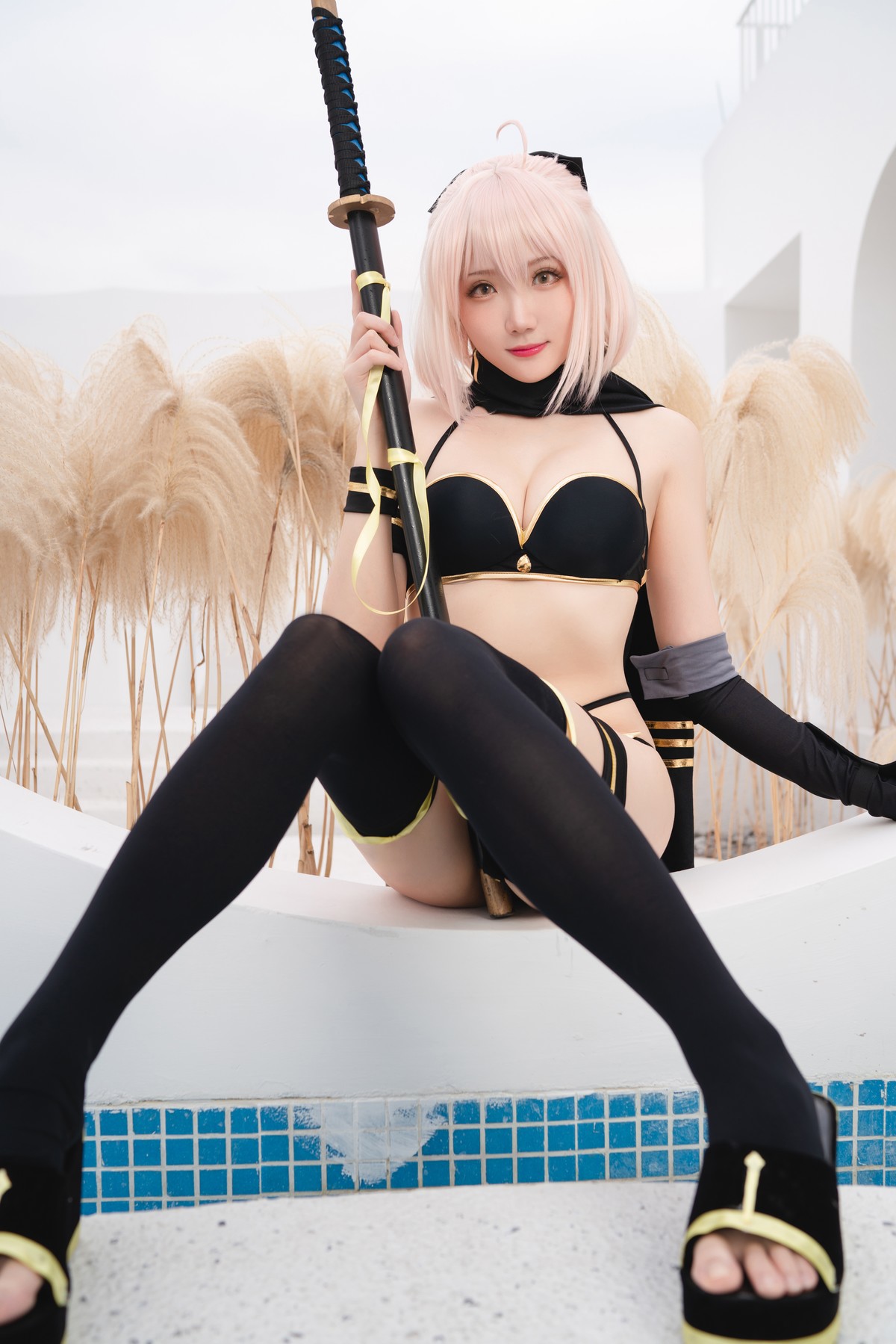 Cosplay-瓜希酱-总司-水着-11-11