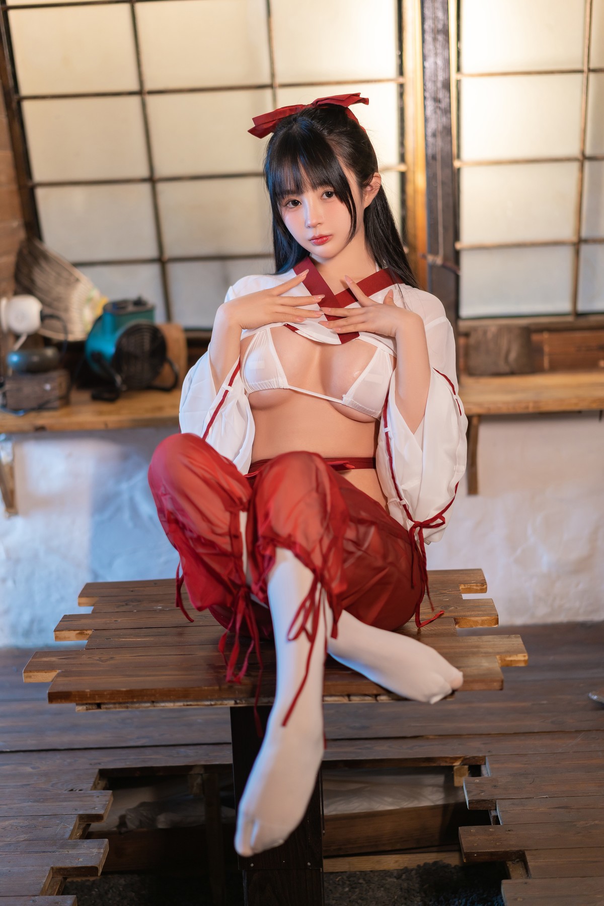 Cosplay-桜井宁宁-巫女-08-28