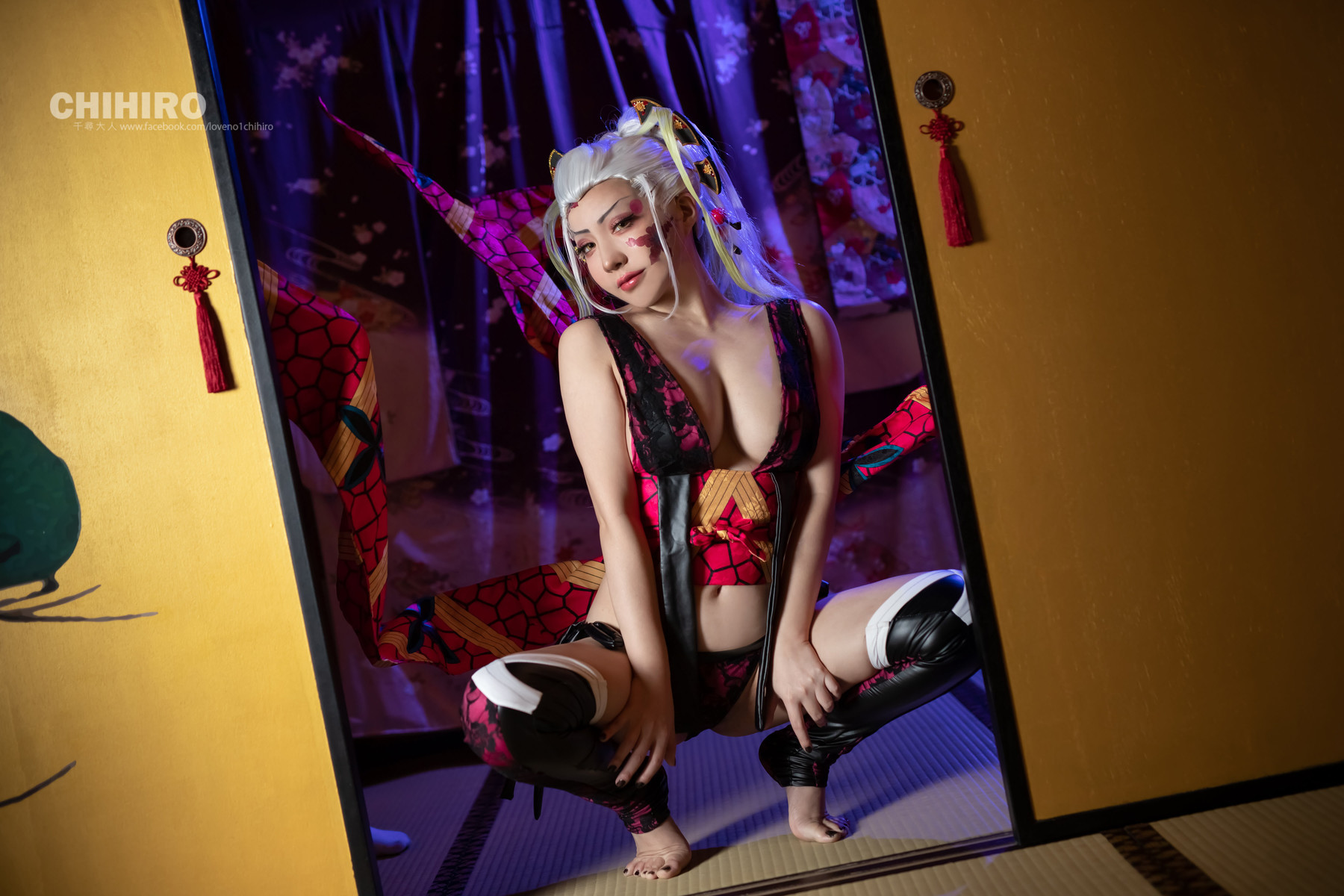 千尋-Chihiro-Chang-Cosplay-堕姫-Daki-8211-Demon-Slayer-03-25