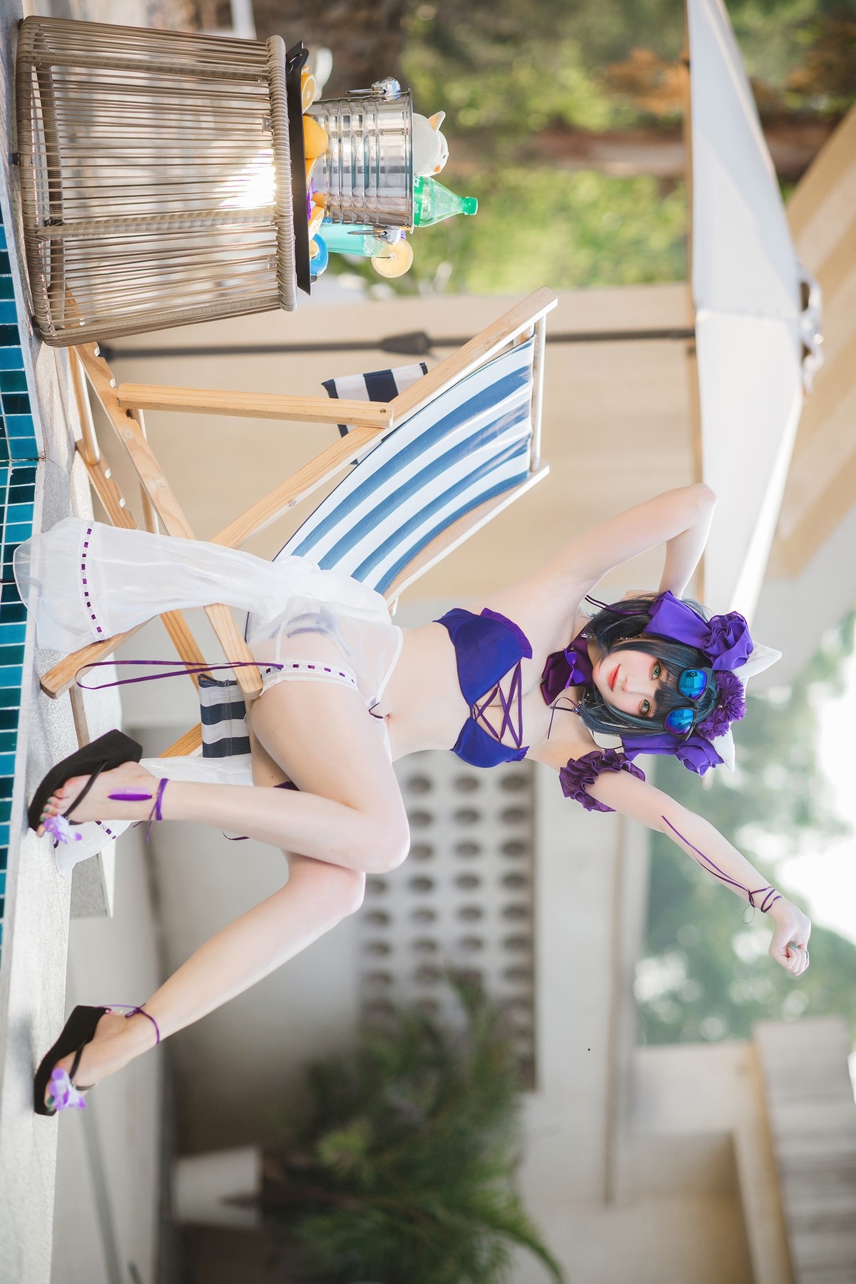 Cosplay-瓜希酱福利-柴郡泳装-01-14