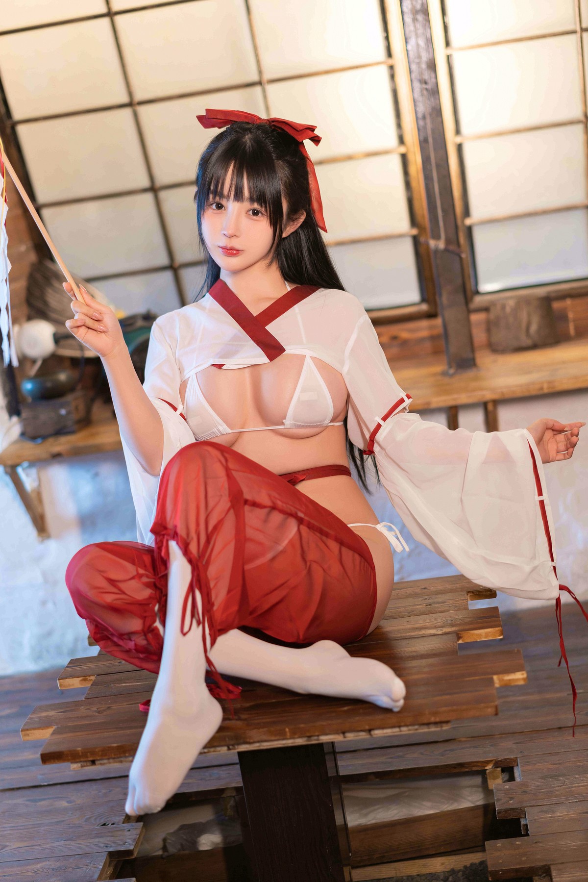 Cosplay-桜井宁宁-巫女-08-28