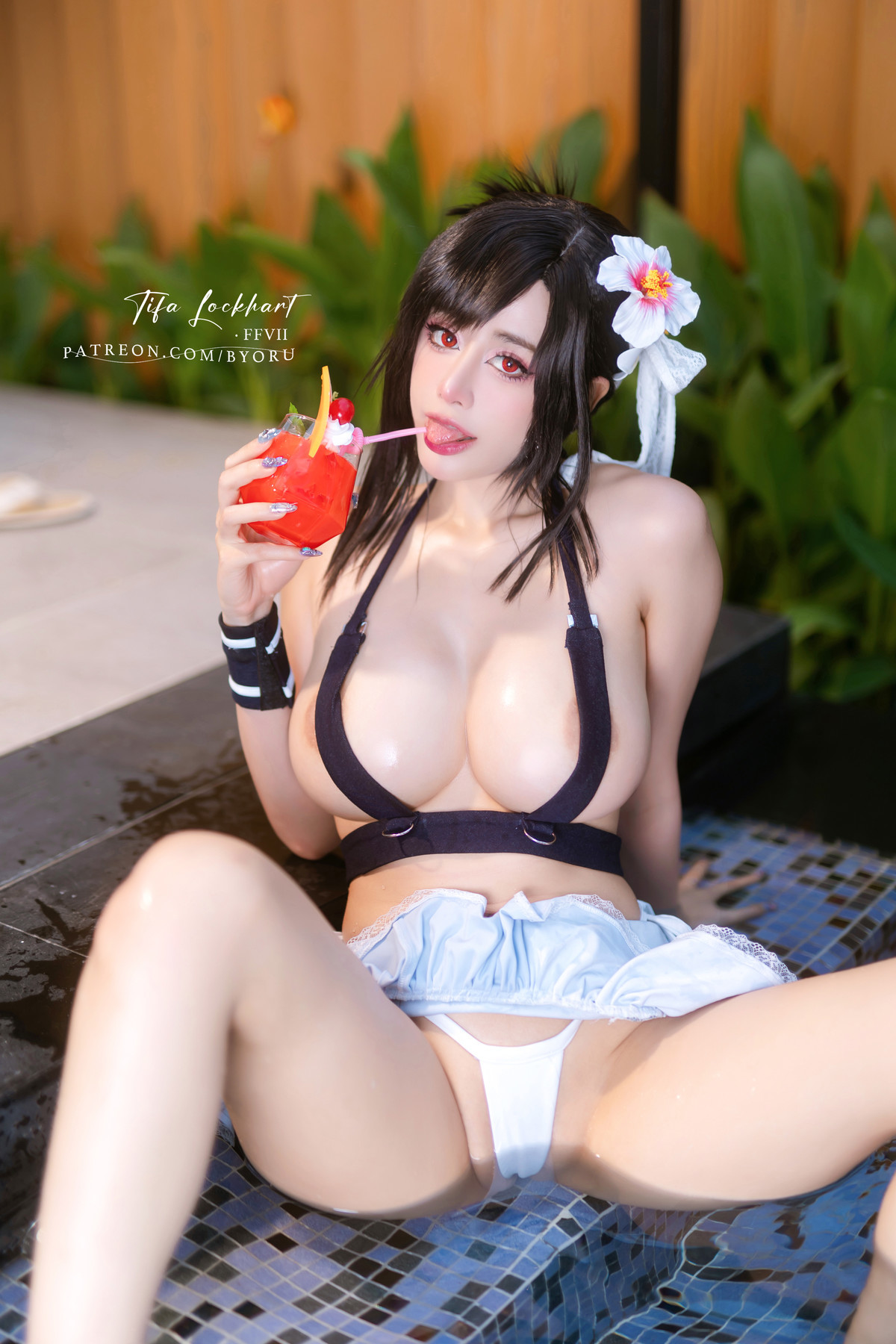 Cosplay-日本性感萝莉Byoru-Tifa-FF7r-Bikini-10-04