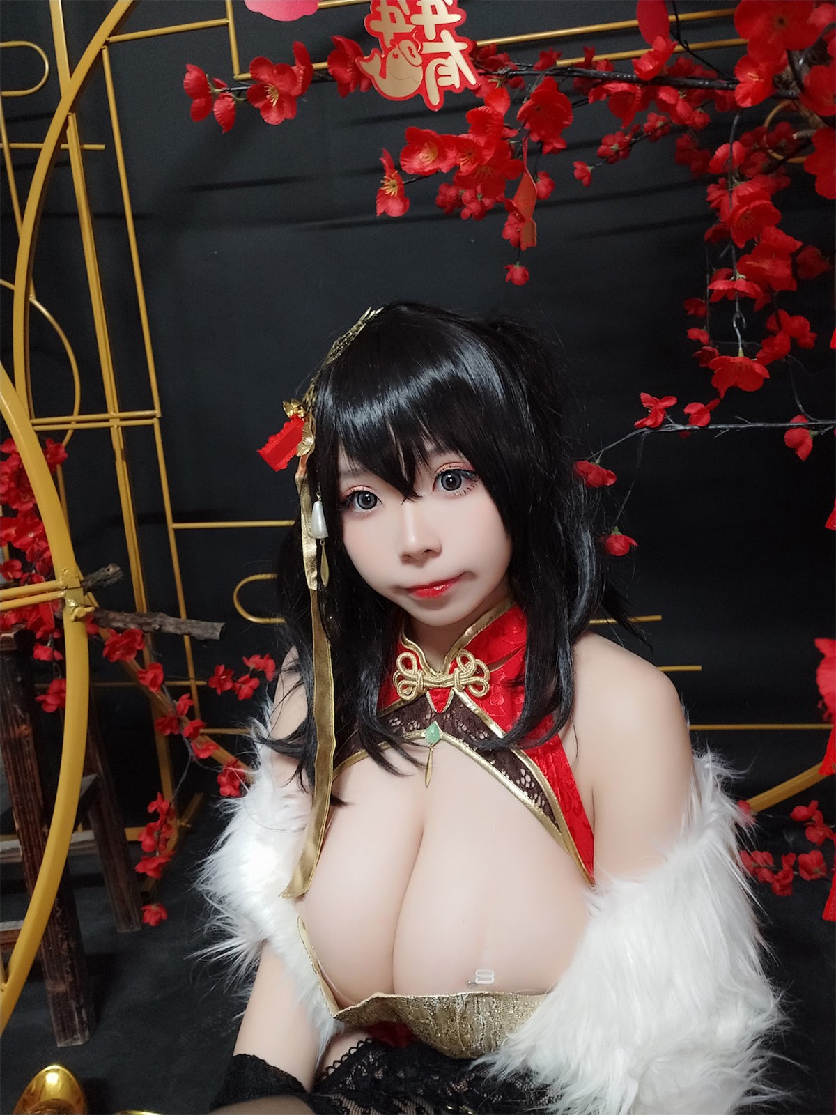 Cosplay-自闭颜球球-无颜小天使wy-碧蓝航线-大凤红旗袍-03-18