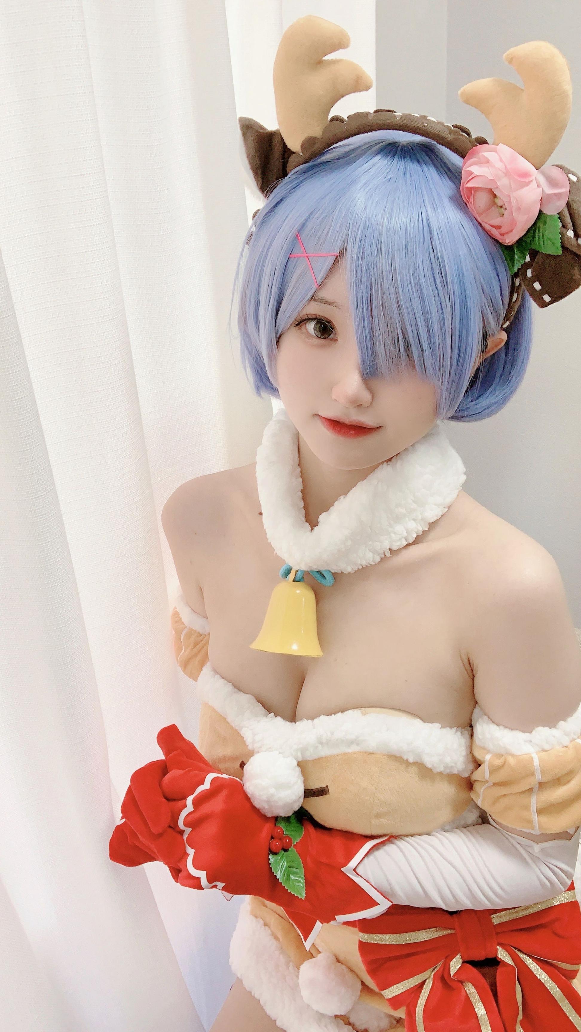 025-千阳快起床---雷姆圣诞驯鹿-11P-3572-MB-08-27