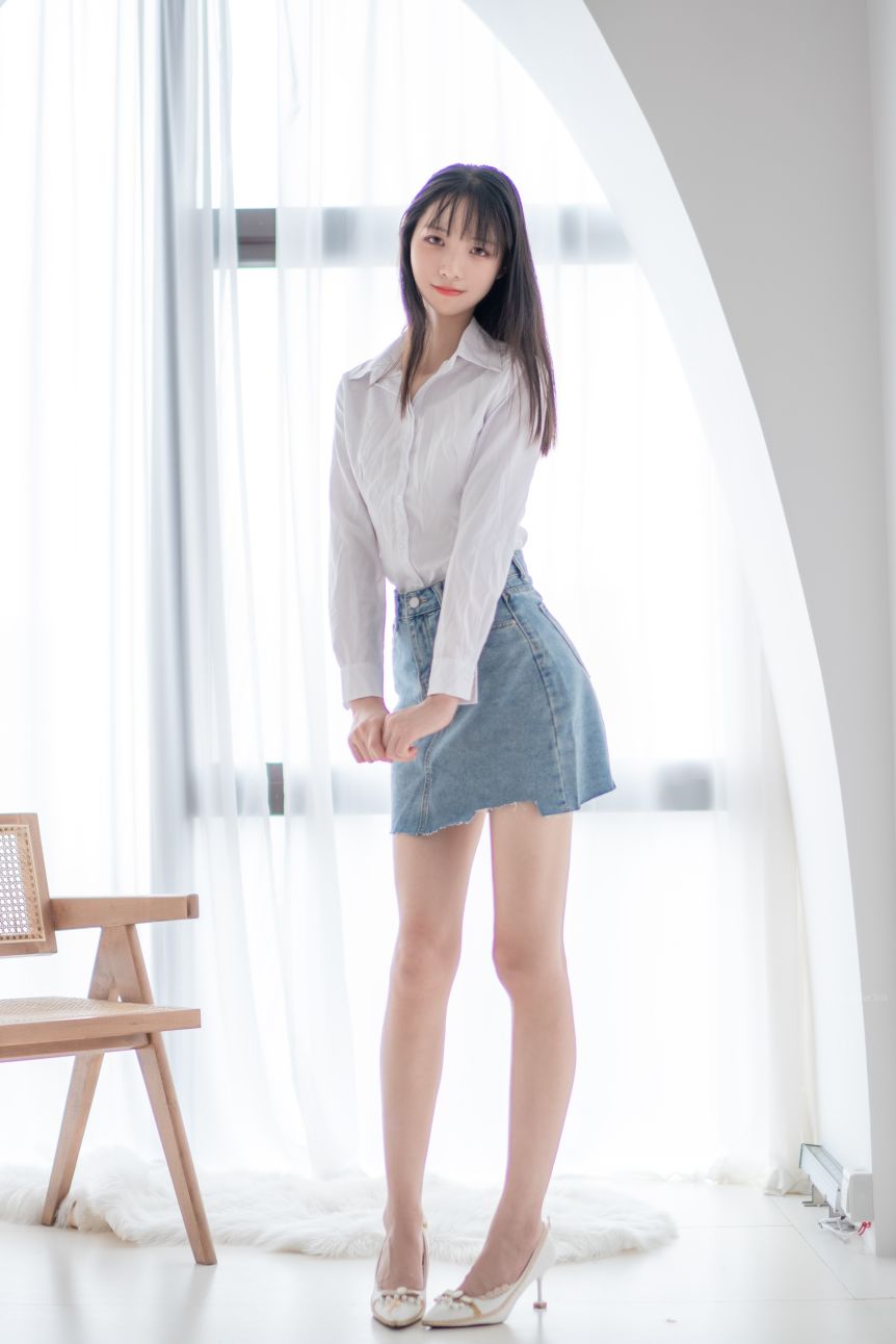 西瓜murmure西瓜少女-2021-04-29-牛仔裙-125P1V-12-19