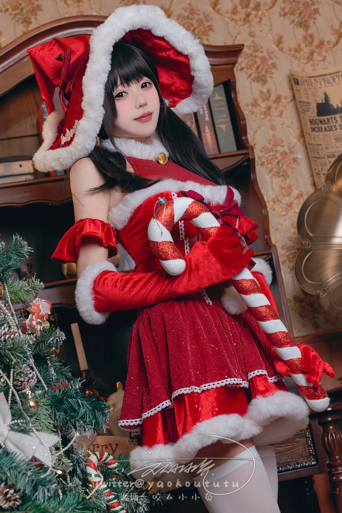 Cosplay-黏黏团子兔-魔女圣诞夜-Christmas-Eve-Set01-12-22