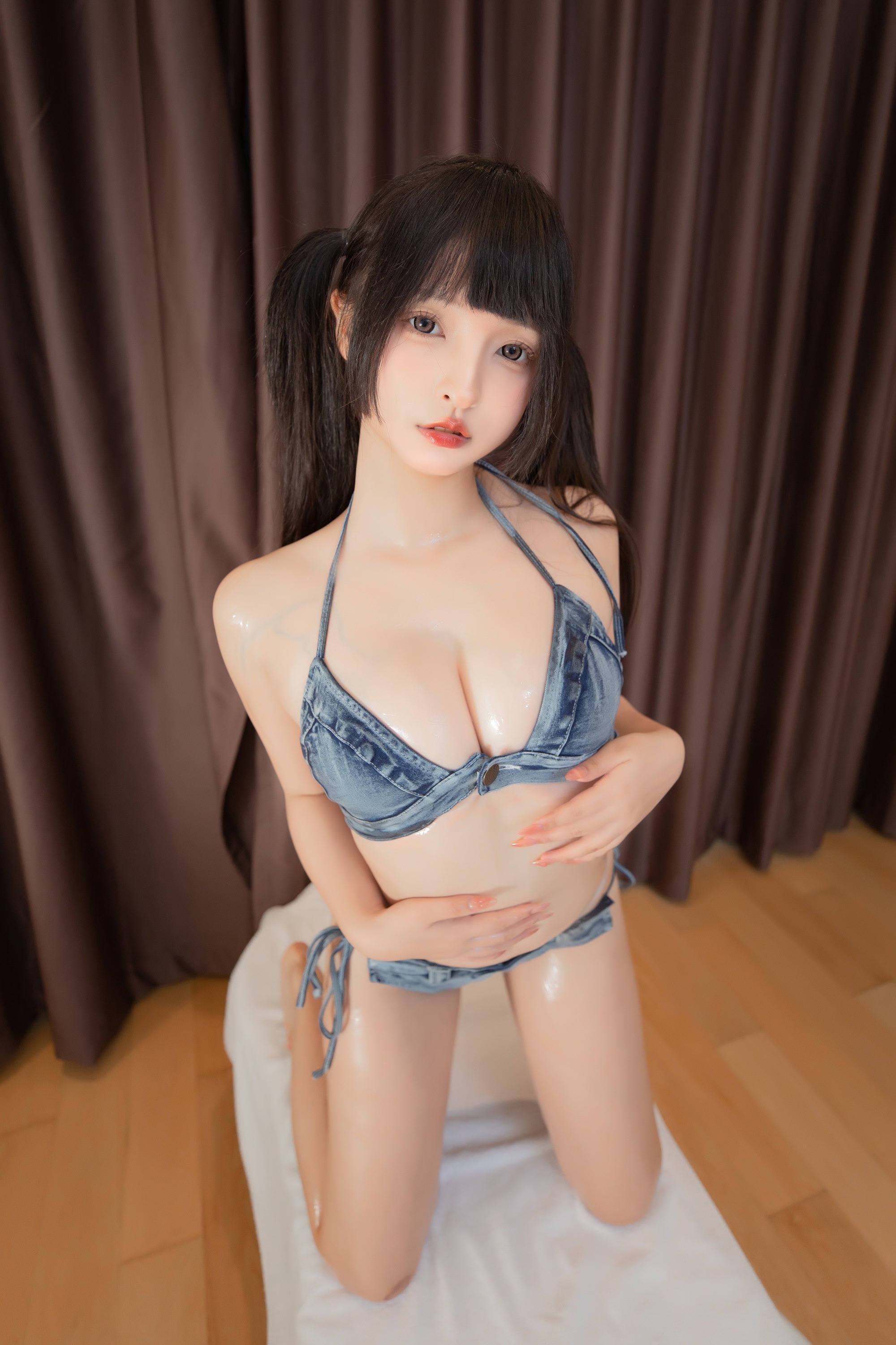 神楽坂真冬-比基尼牛仔-75P2V-08-14