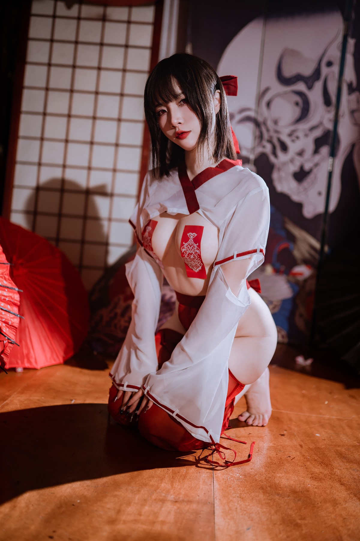 Cosplay-二佐Nisa-私房巫女-03-05