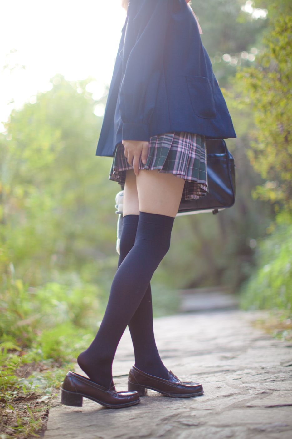 少女秩序写真-EXvol002-白丝格子裙80P-8426M-01-07