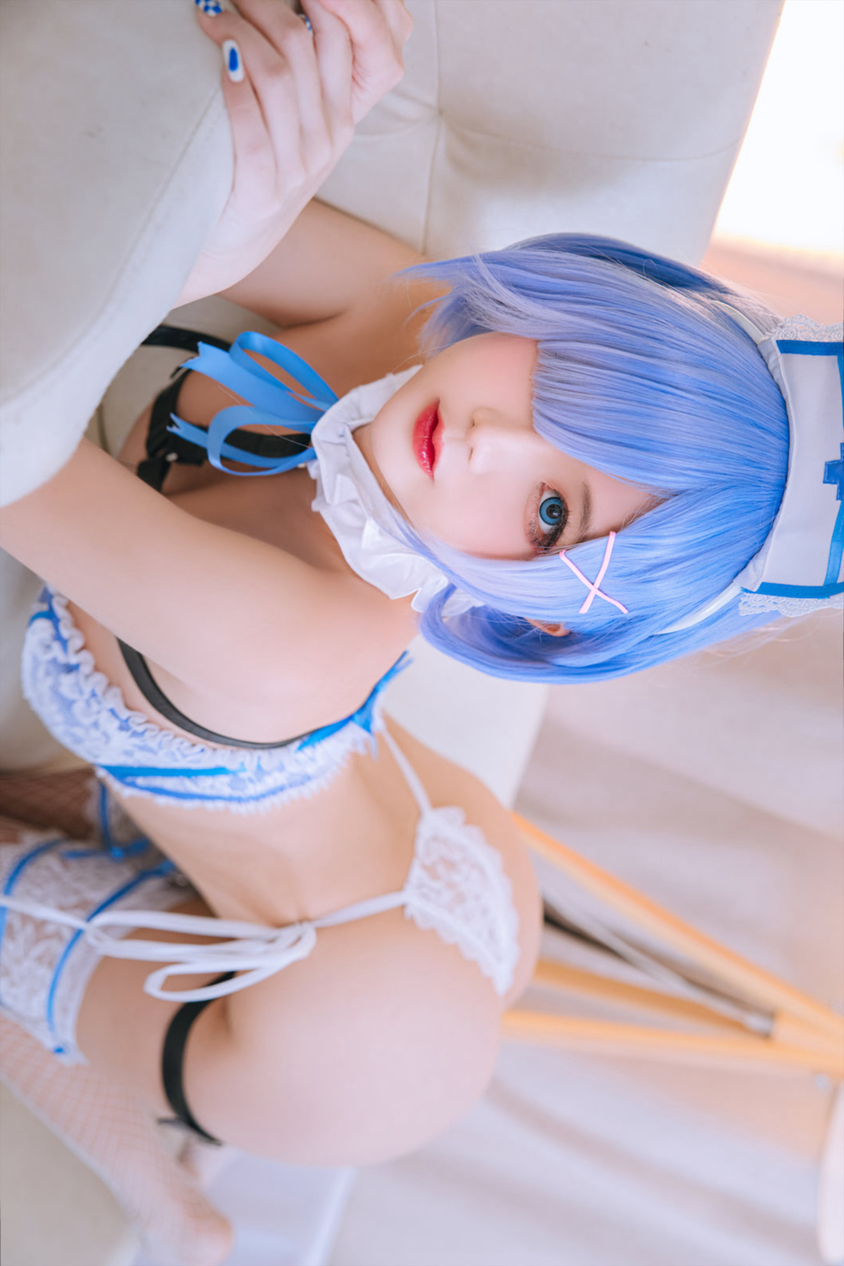 Cosplay-日奈娇-蕾姆蓝色护士-Set02-12-03