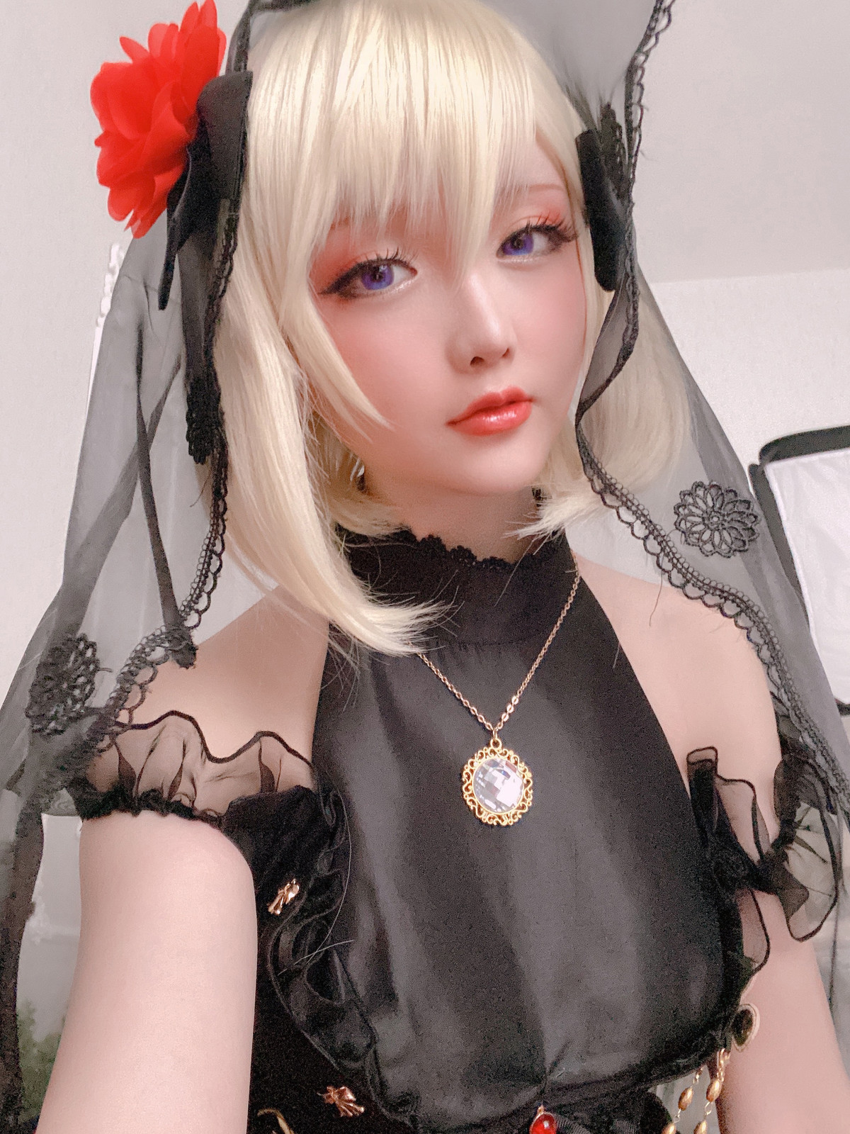 Cosplay-星之迟迟Hoshilily-Z23婚纱-04-17