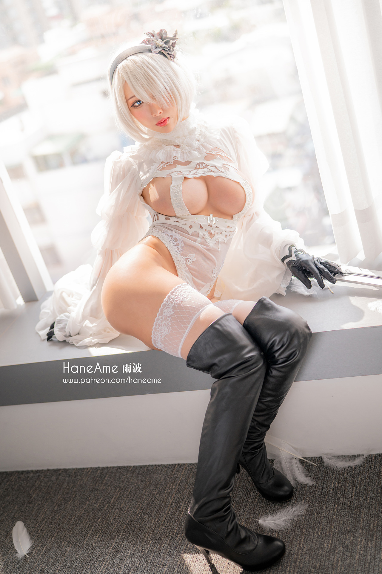 HaneAme-雨波-2B-Wedding-Dress-Version-08-15