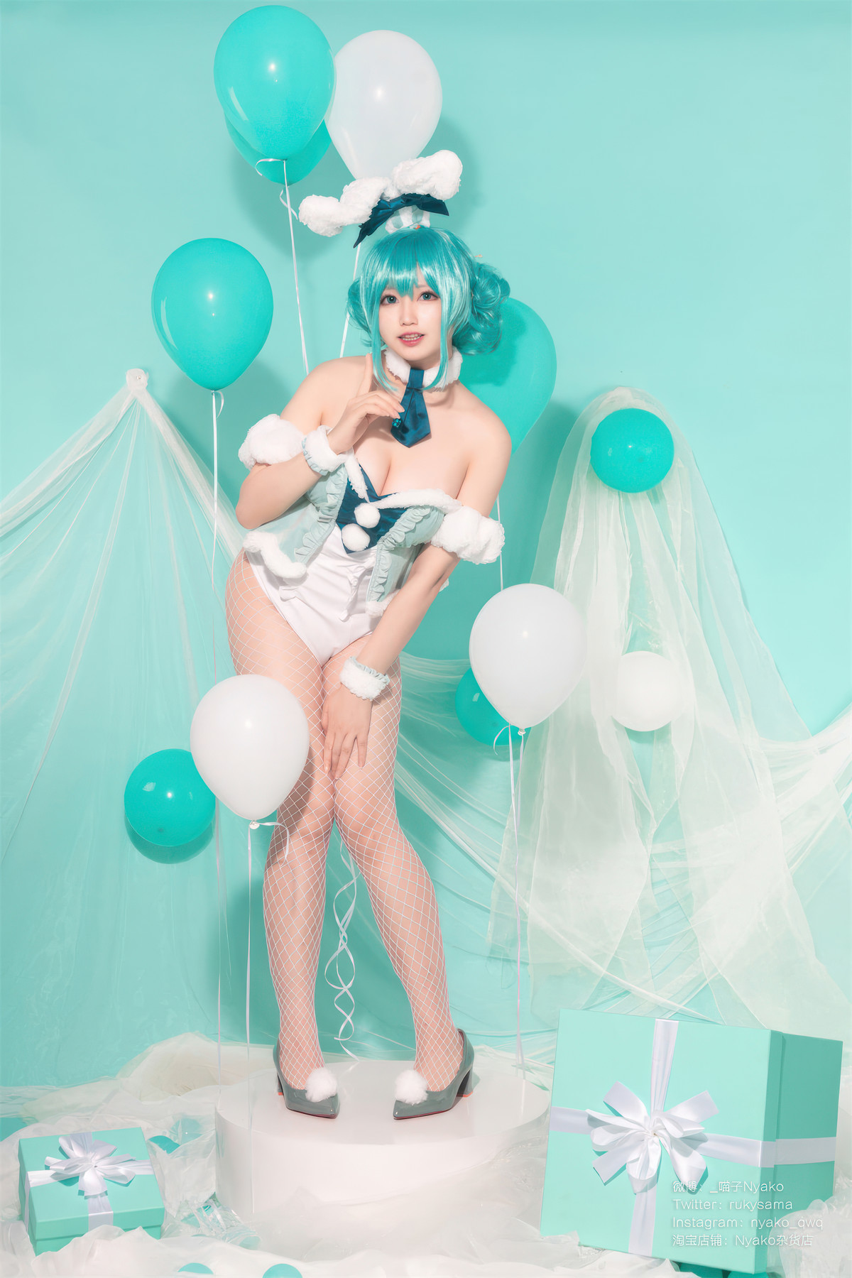 Cosplay-Nyako喵子-初音白兔-04-20