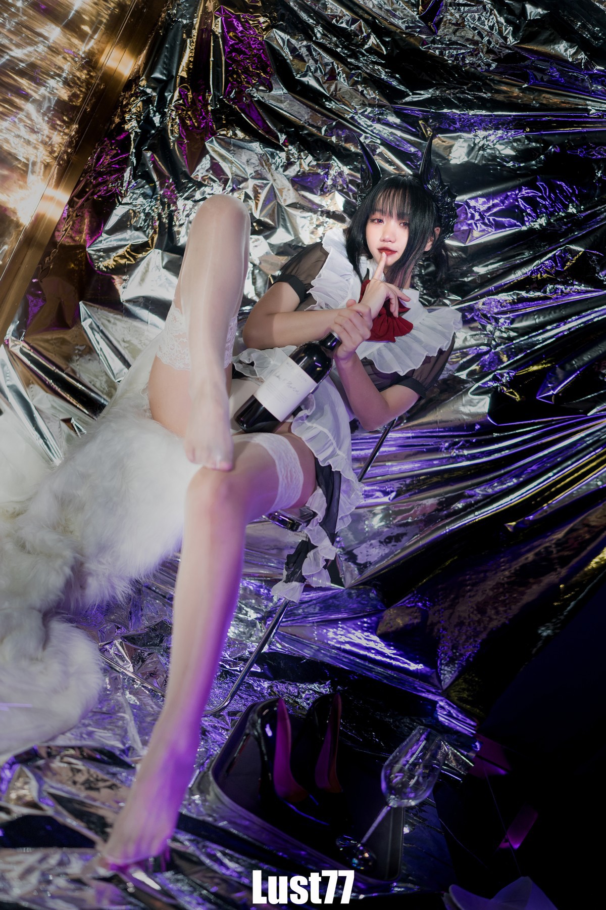 Cosplay-柒柒要乖哦-女仆の惩戒课-Set01-01-30