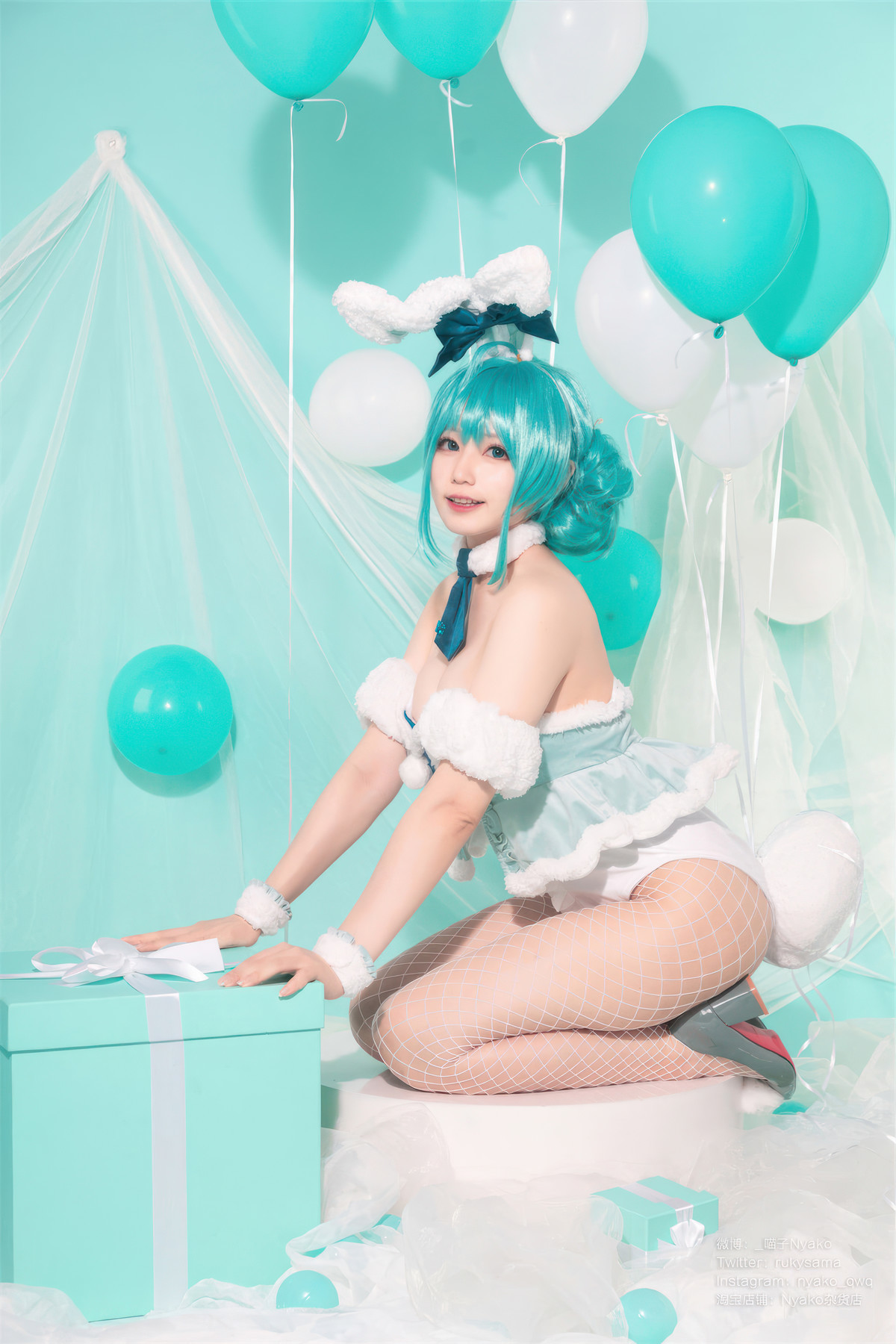 Cosplay-Nyako喵子-初音白兔-04-20