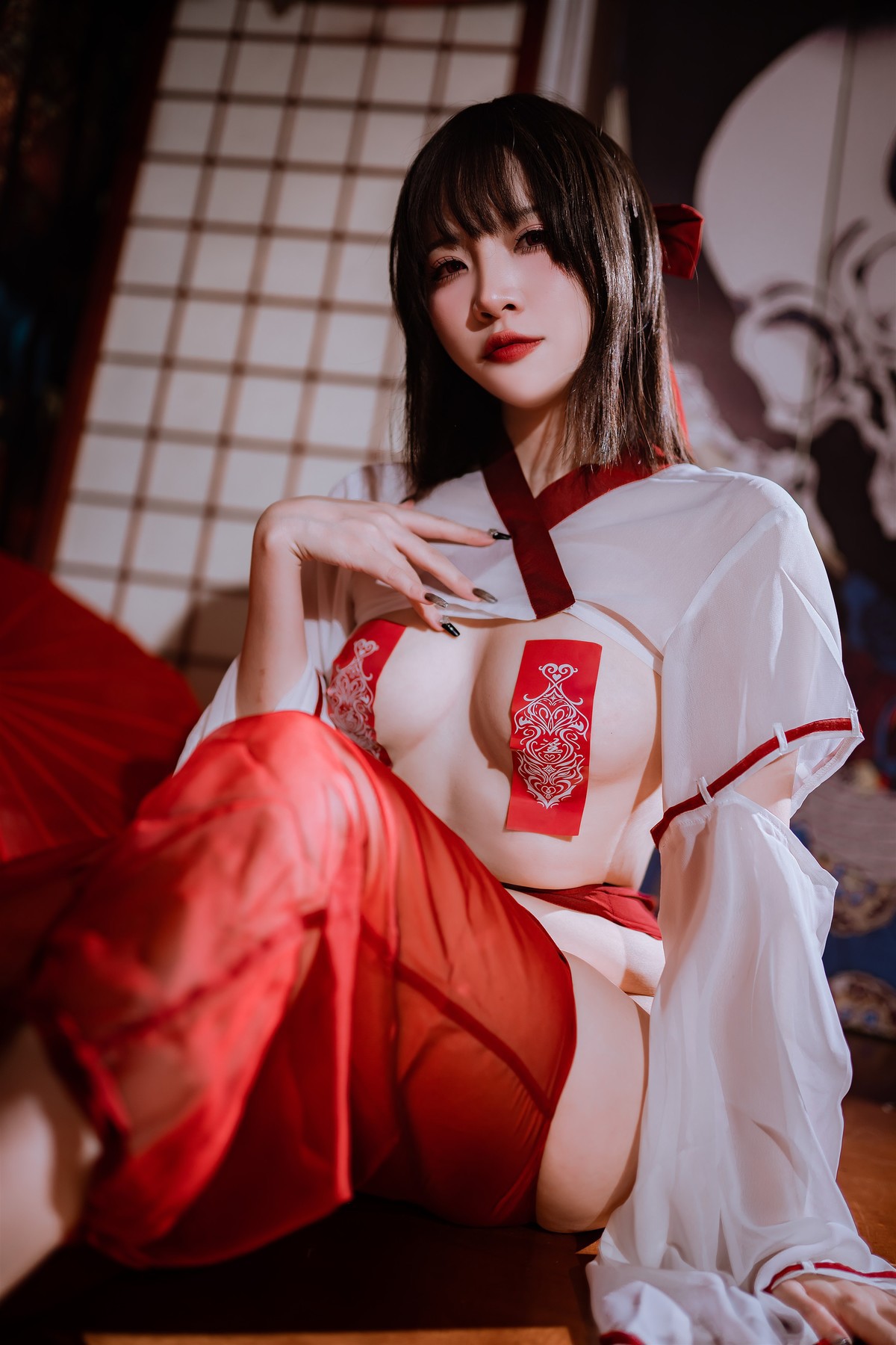 Cosplay-二佐Nisa-私房巫女-03-05